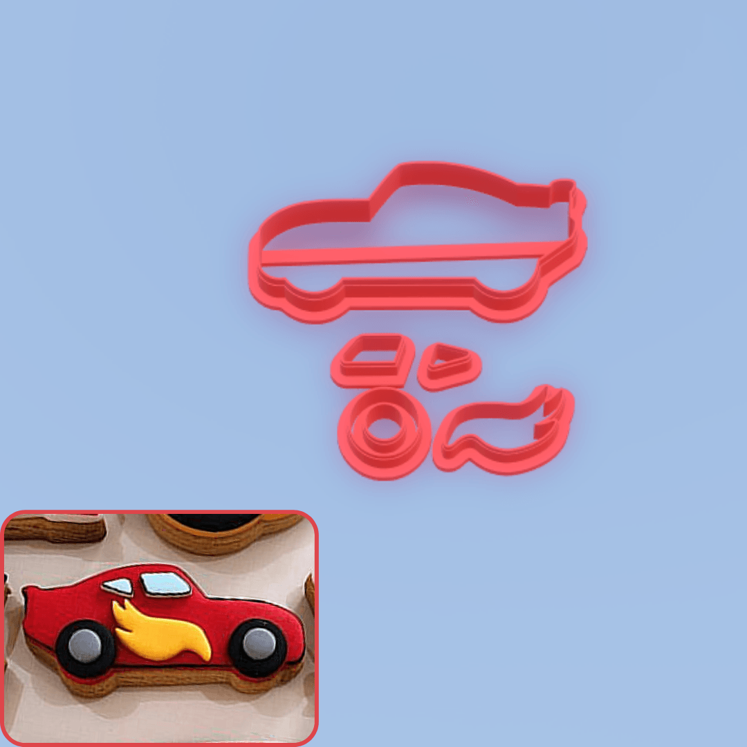 Hotwheels 2 Kurabiye Kalıbı