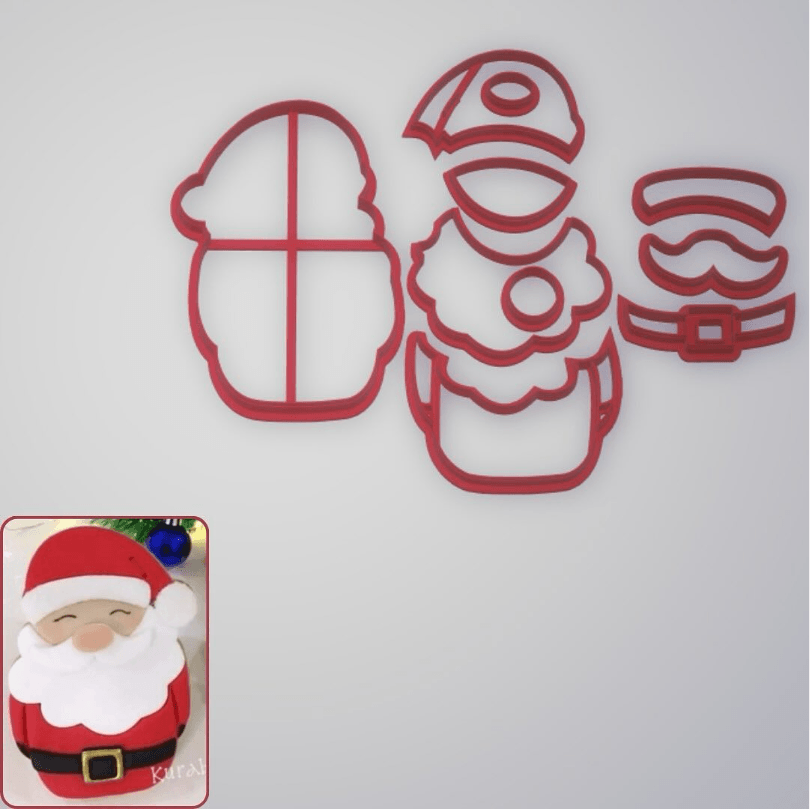 Dev Noel Baba 2 Kurabiye Kalıbı