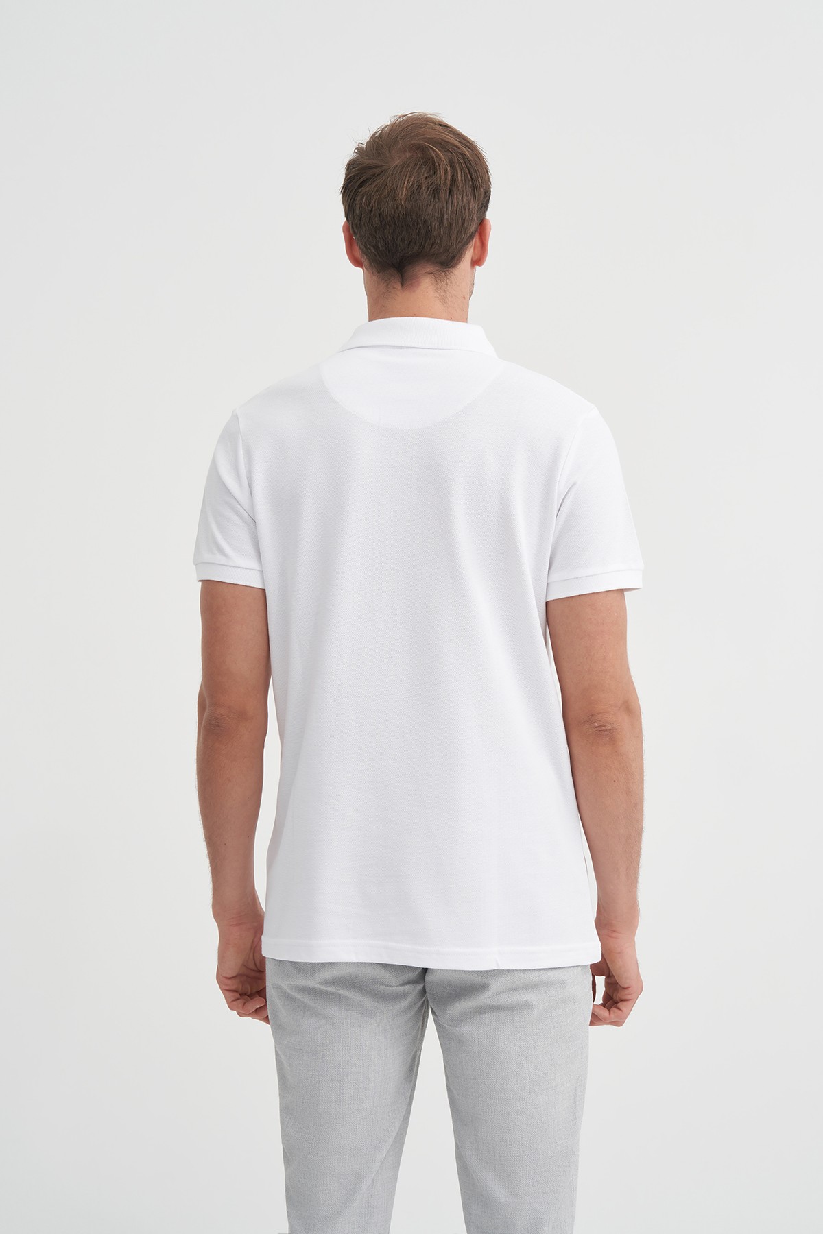 CAZ 4613 POLO PİKE T-SHIRT - BEYAZ