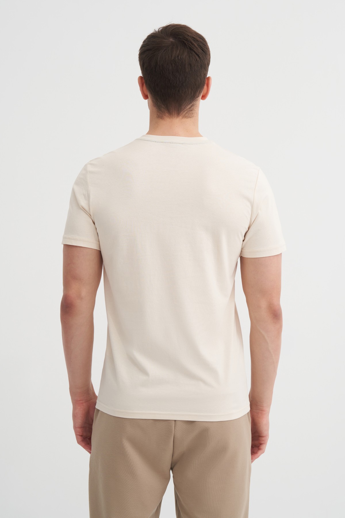 CAZ 4230 BIS YK T-SHIRT - BEJ