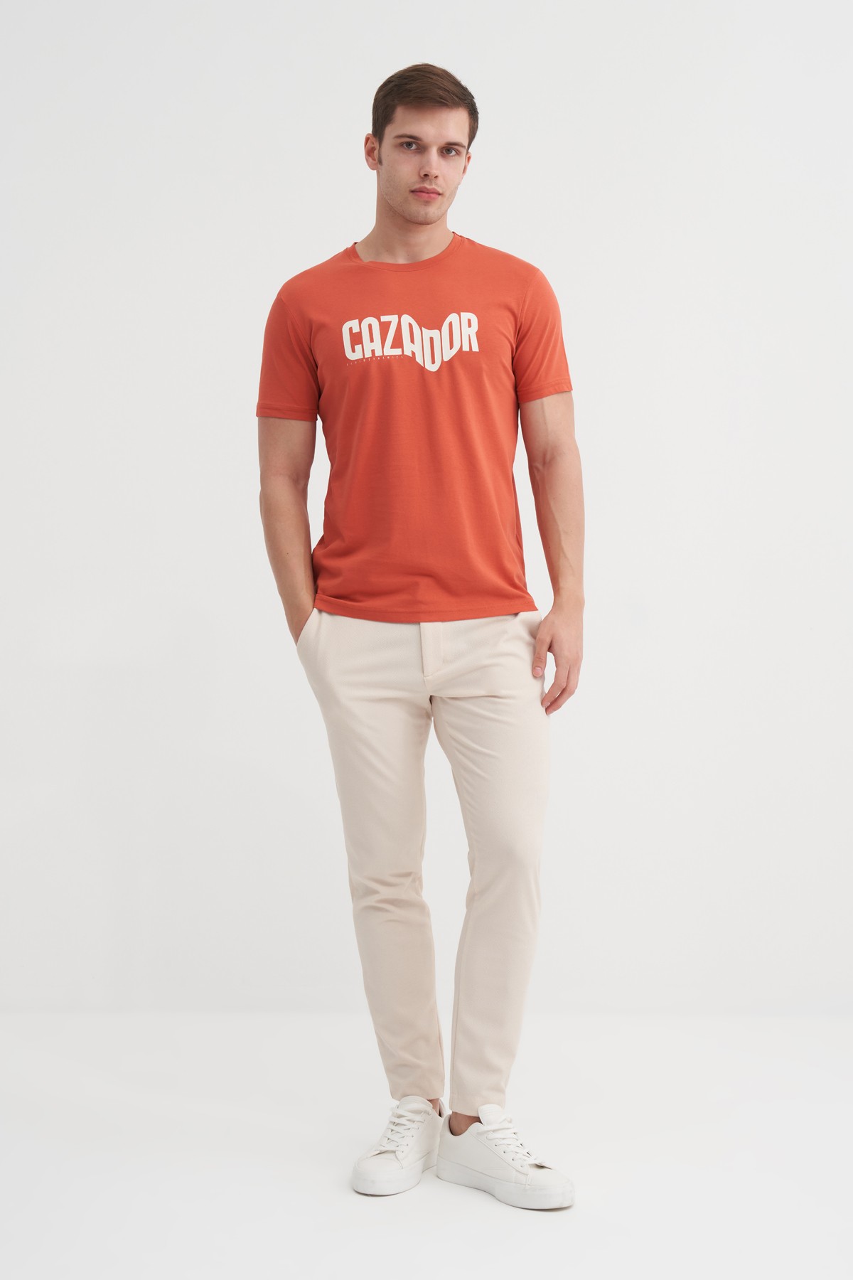 CAZ 4230 BIS YK T-SHIRT - KIREMIT
