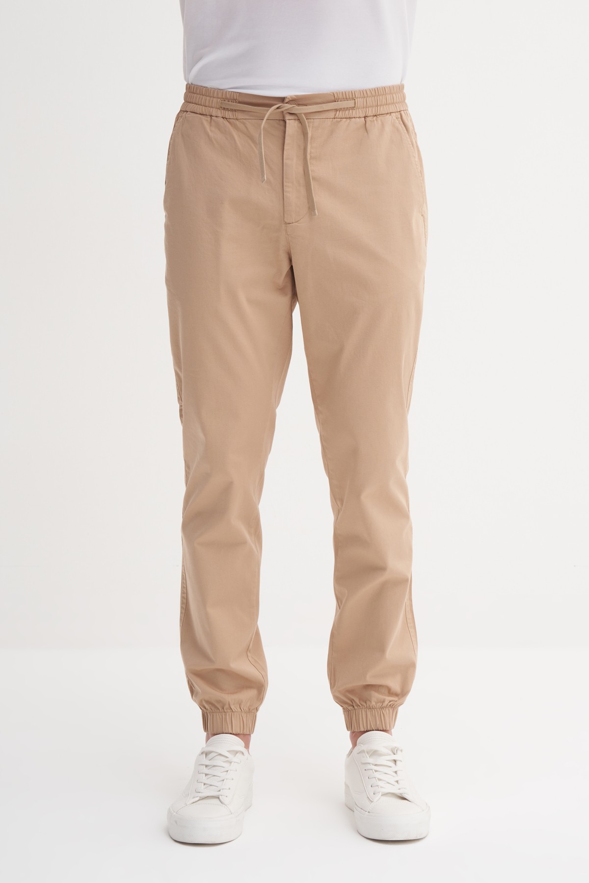 Jogger Gabardin Pantolon Beli Bağcıklı Cepli Lastikli Paça 0004