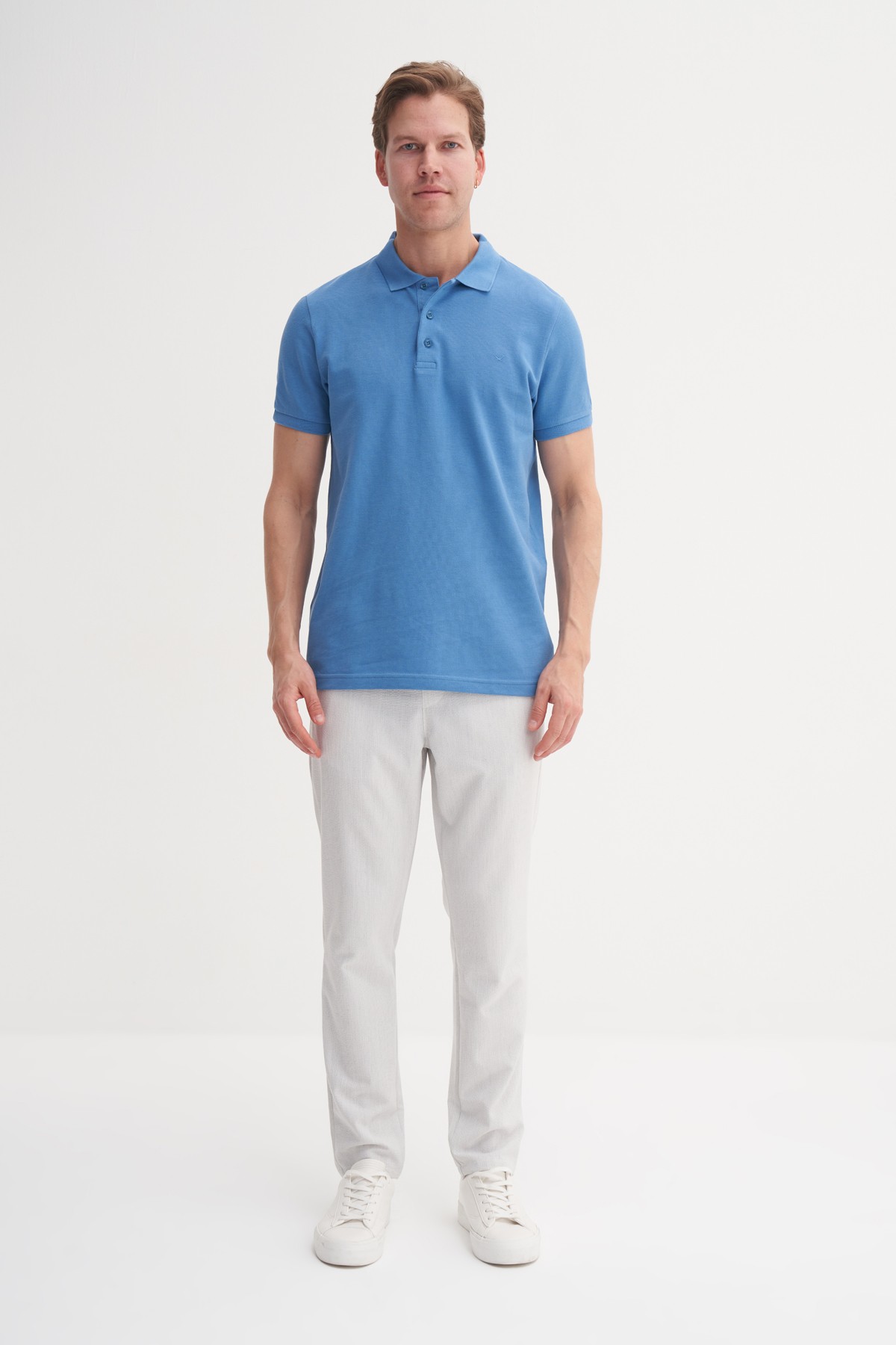 CAZ 4613 POLO PİKE T-SHIRT - MAVI