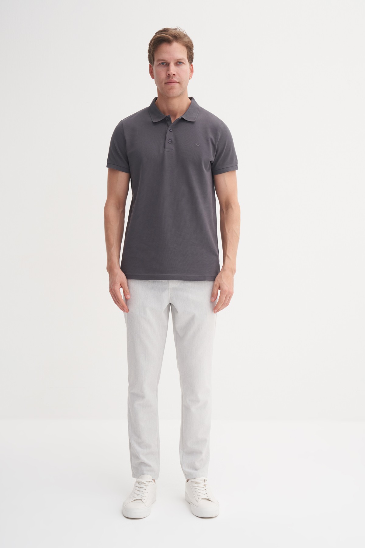 CAZ 4613 POLO PİKE T-SHIRT - ANTRASIT