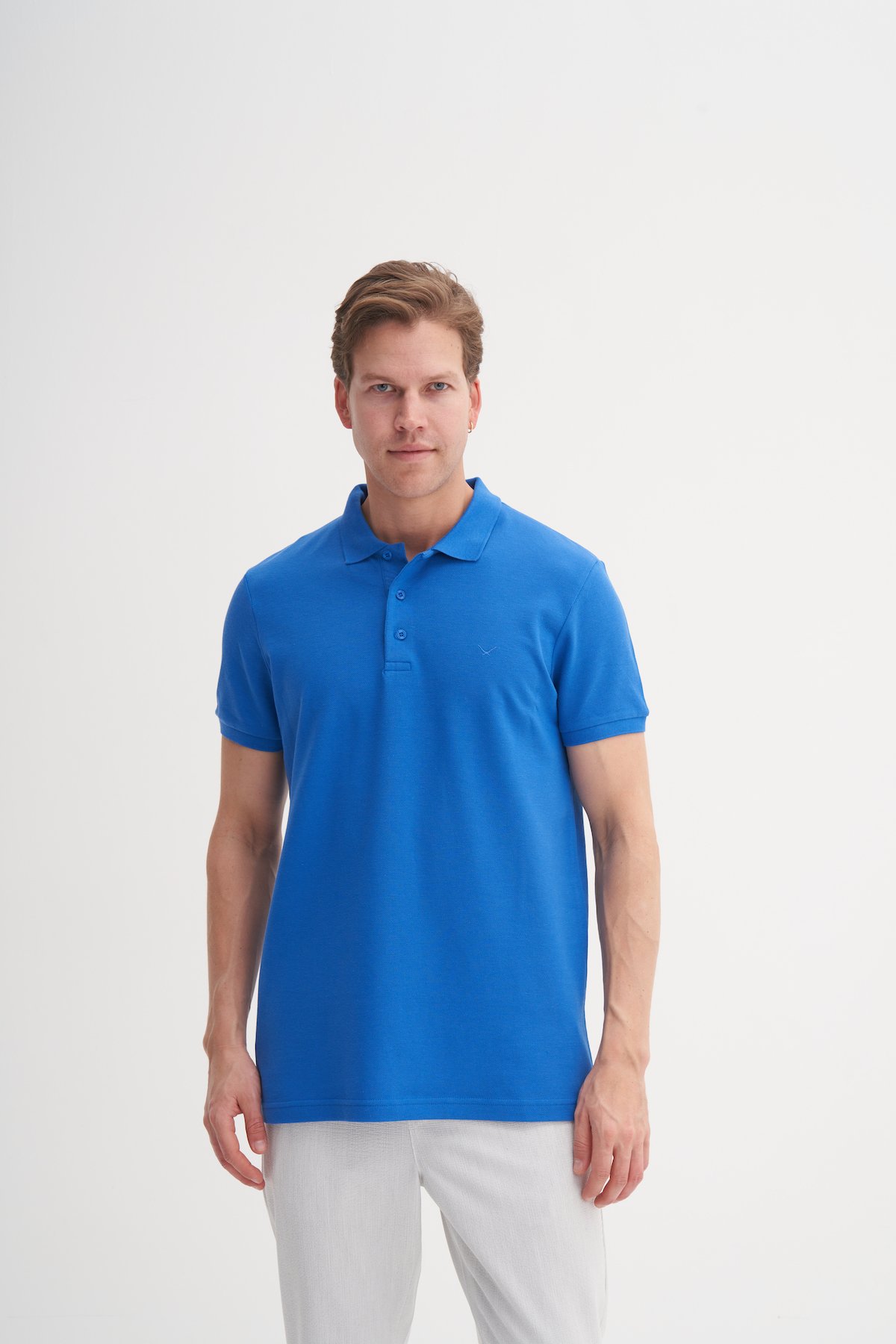 CAZ 4613 POLO PİKE T-SHIRT - CIVIT MAVISI