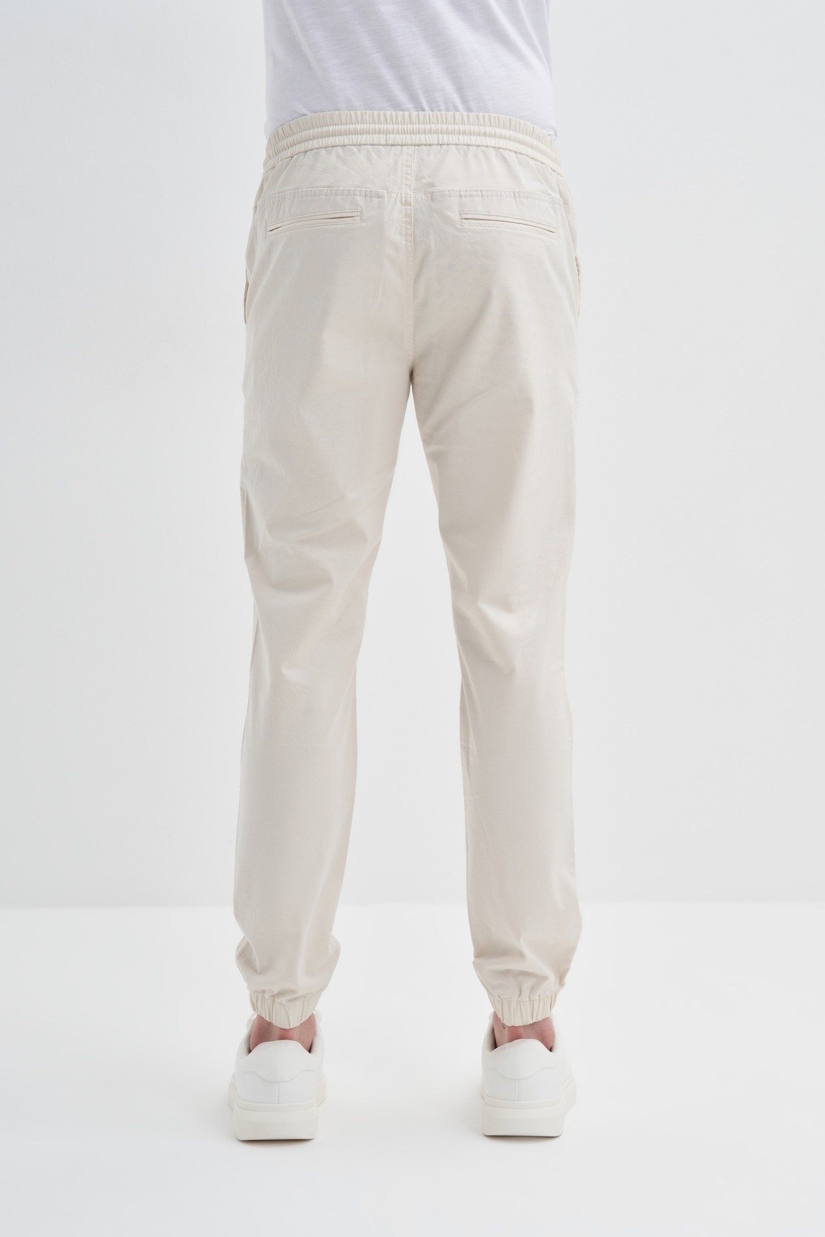 Jogger Gabardin Pantolon Beli Bağcıklı Cepli Lastikli Paça 0004