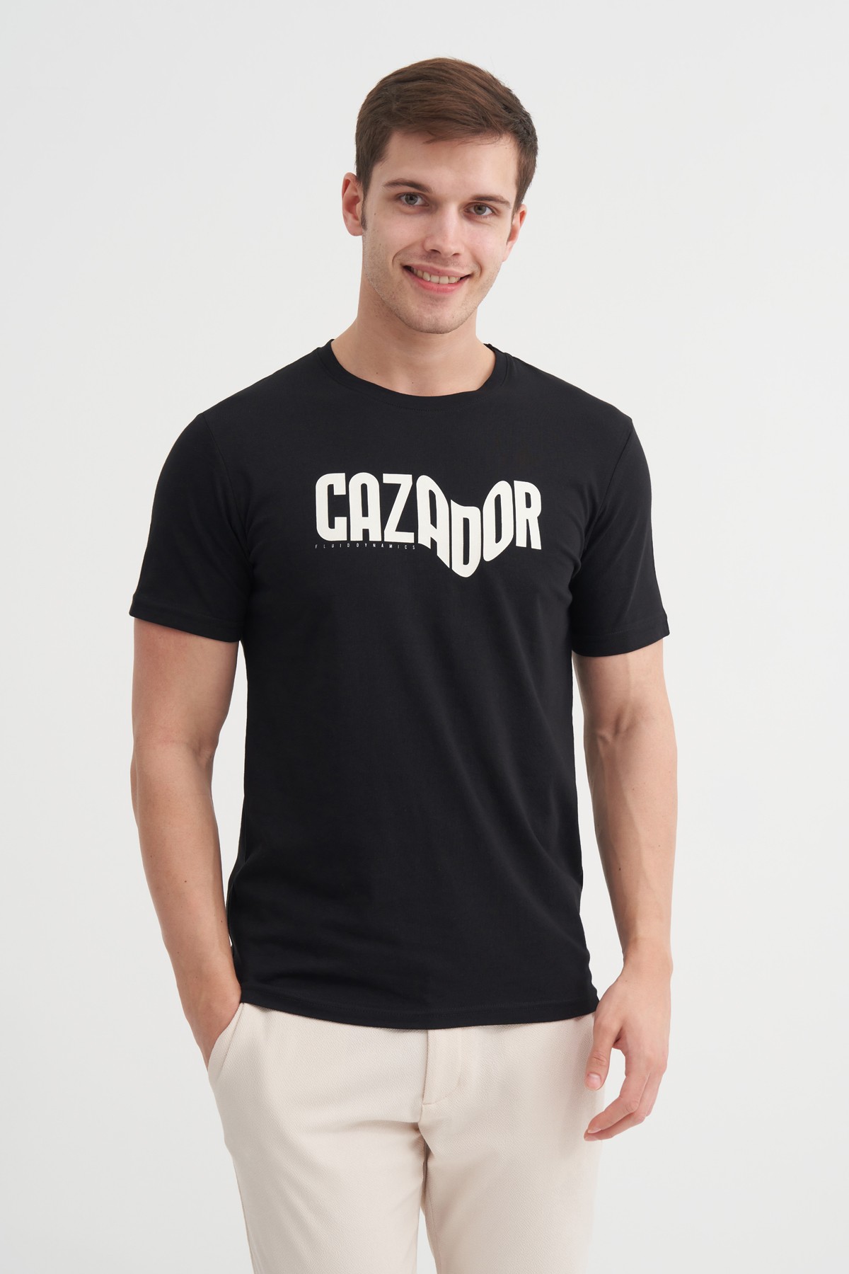 CAZ 4230 BIS YK T-SHIRT - SİYAH