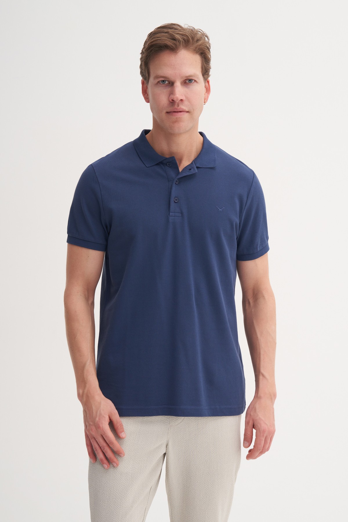 CAZ 4613 POLO PİKE T-SHIRT - INDIGO