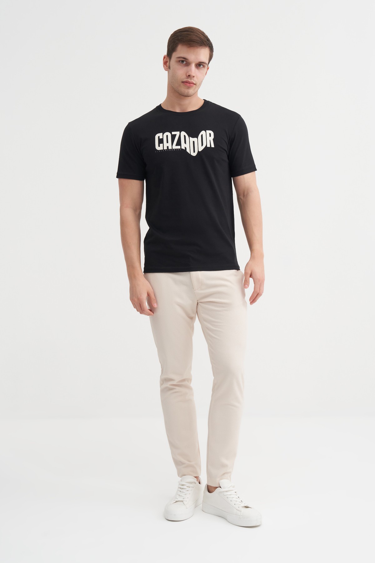 CAZ 4230 BIS YK T-SHIRT - SİYAH