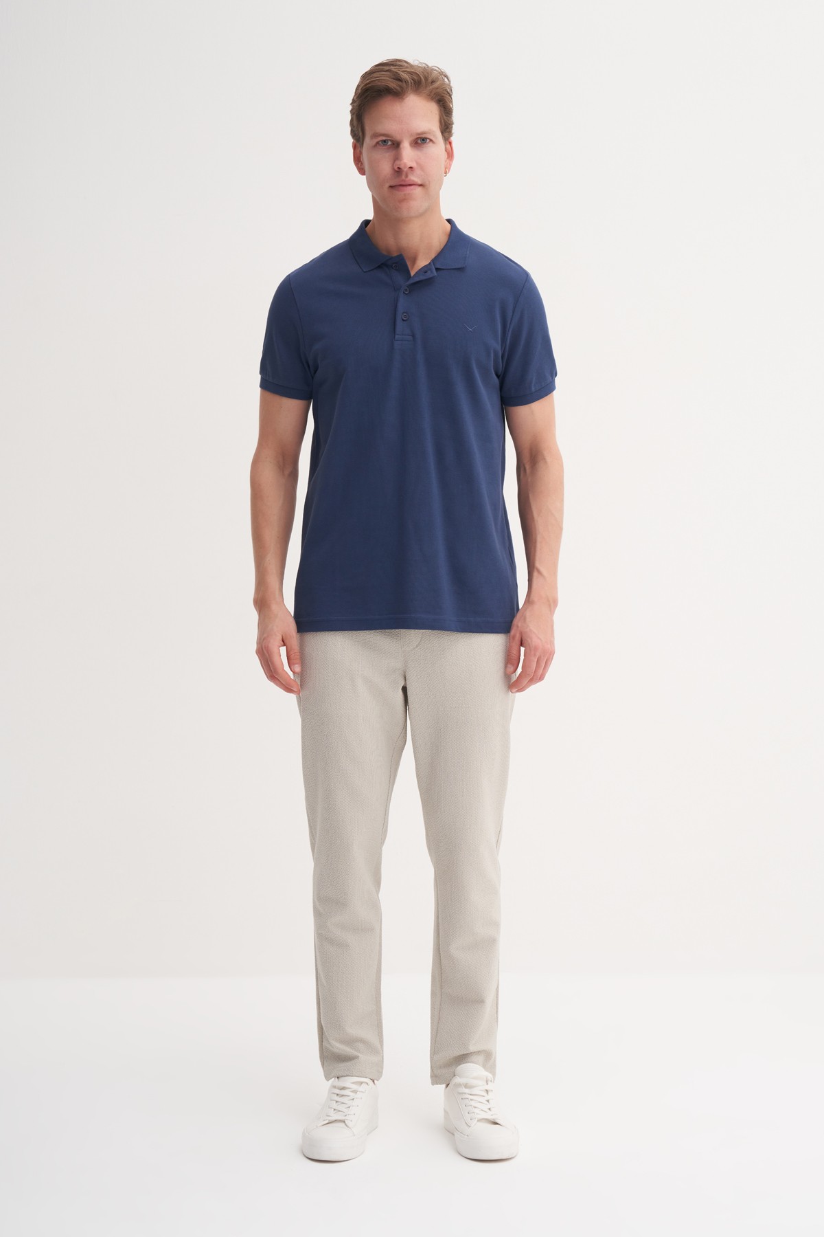 CAZ 4613 POLO PİKE T-SHIRT - INDIGO