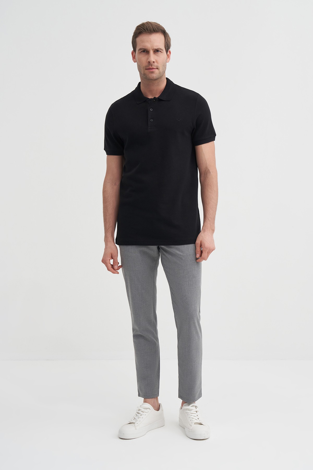CAZ 4613 POLO PİKE T-SHIRT - SİYAH
