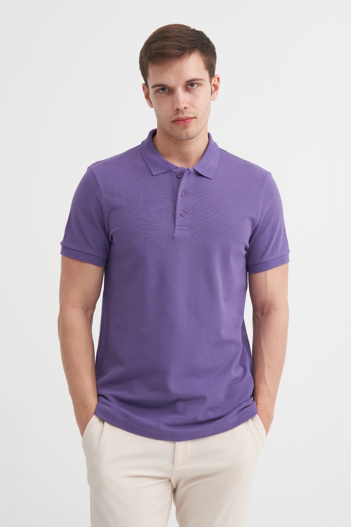 CAZ 4613 POLO PİKE T-SHIRT - K.MOR