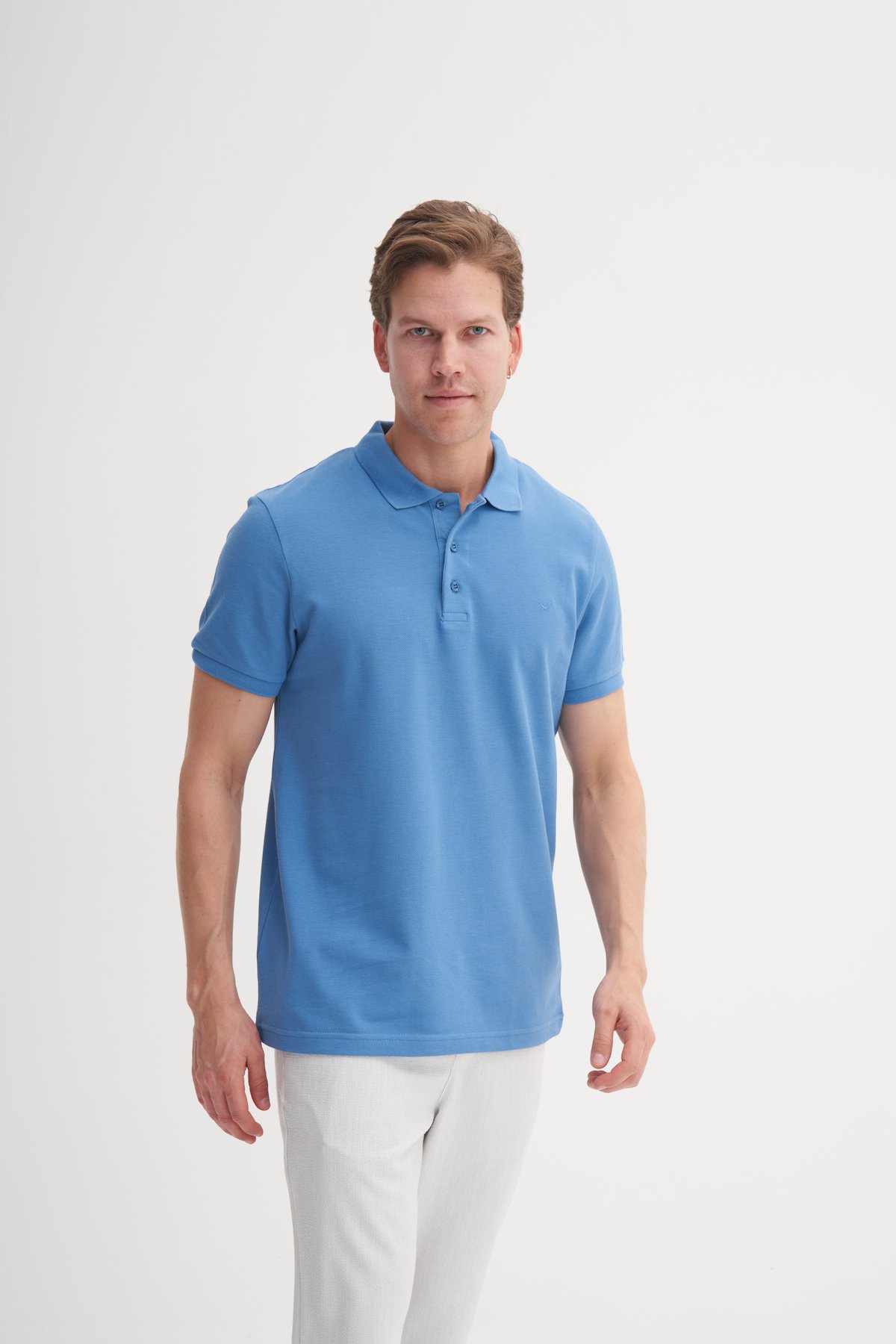CAZ 4613 POLO PİKE T-SHIRT - MAVI