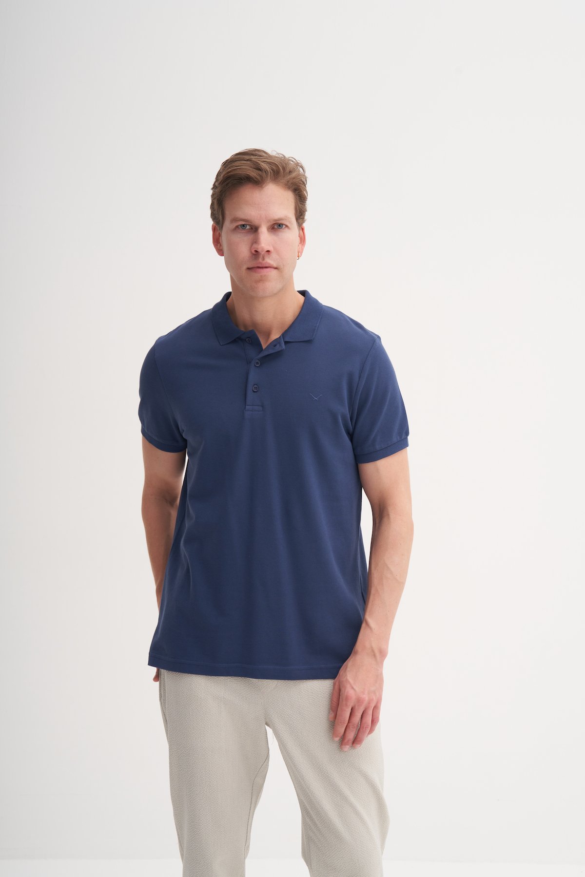 CAZ 4613 POLO PİKE T-SHIRT - INDIGO