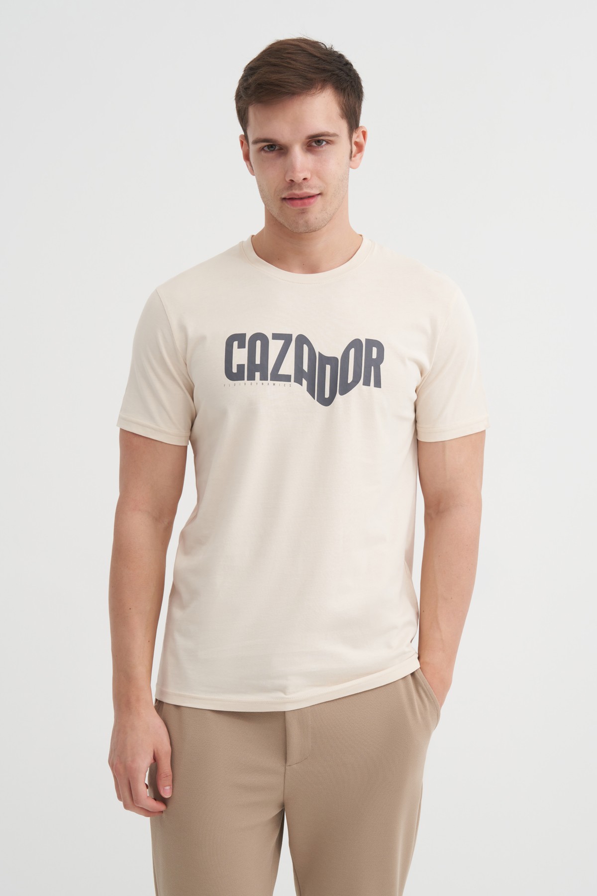 CAZ 4230 BIS YK T-SHIRT - BEJ