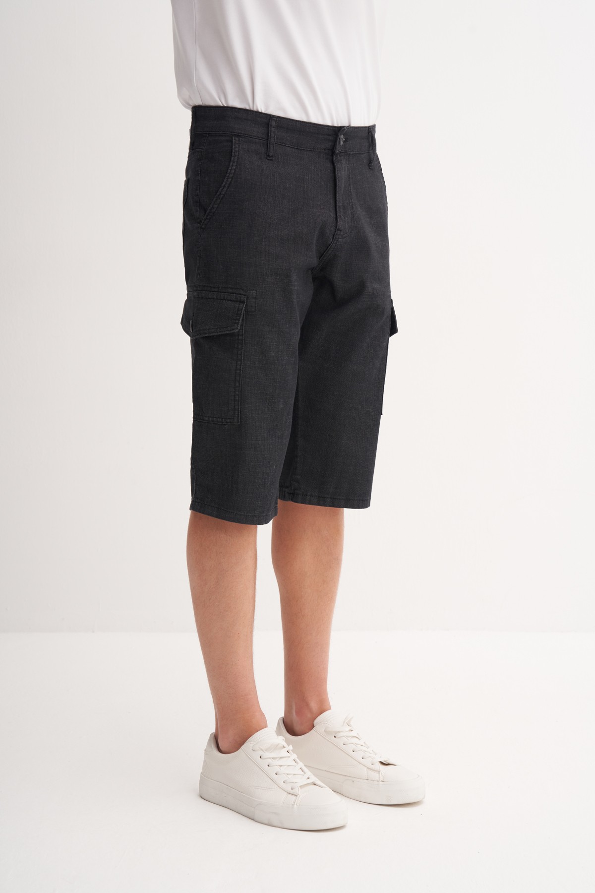 CAZ 6716 KARGO DENIM BERMUDA