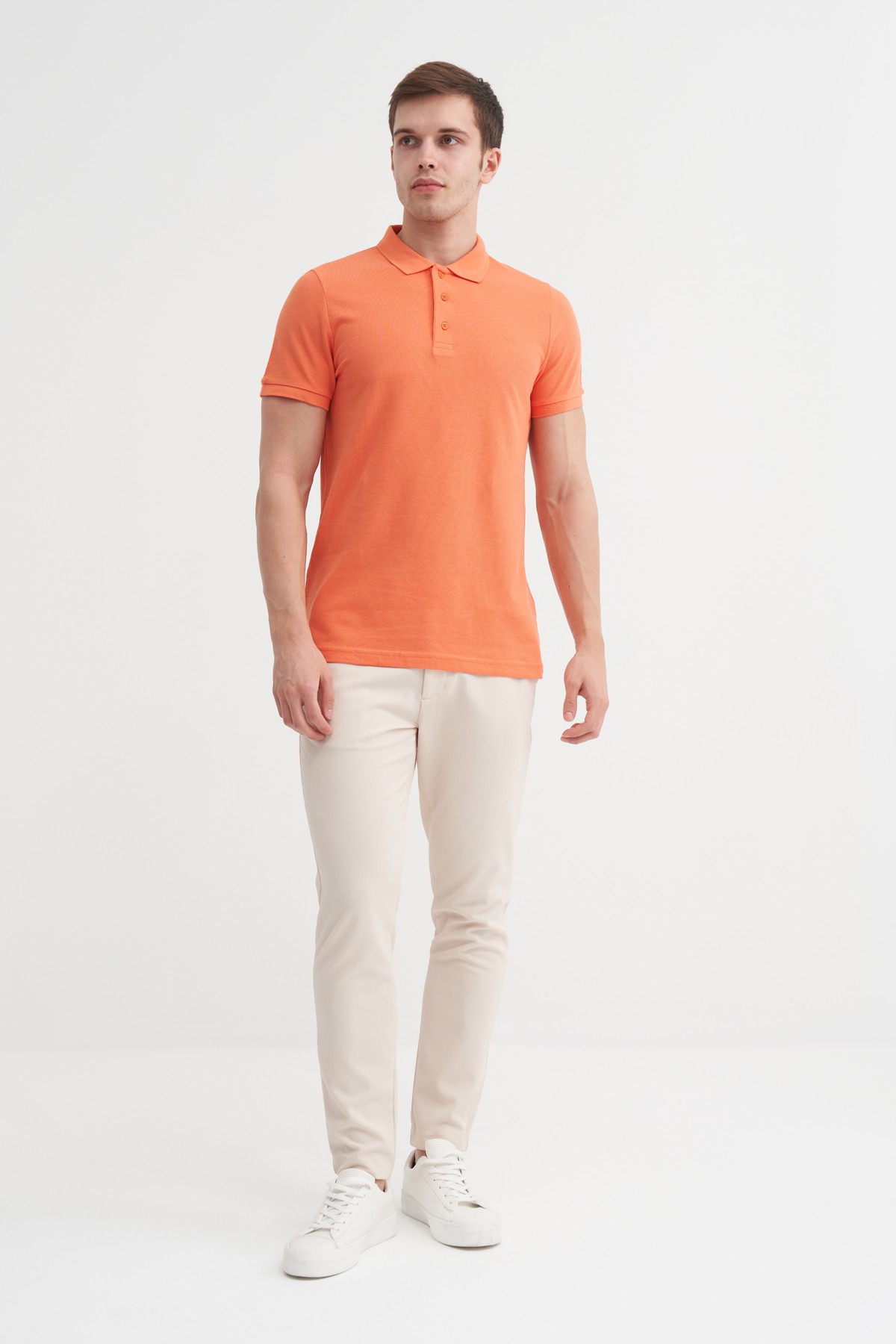 CAZ 4613 POLO PİKE T-SHIRT - MANDALİNA