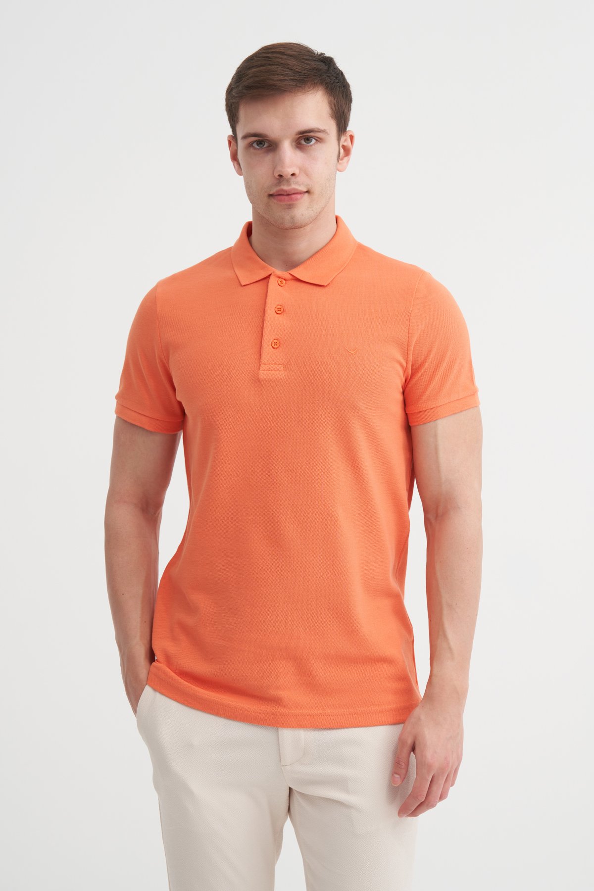 CAZ 4613 POLO PİKE T-SHIRT - MANDALİNA