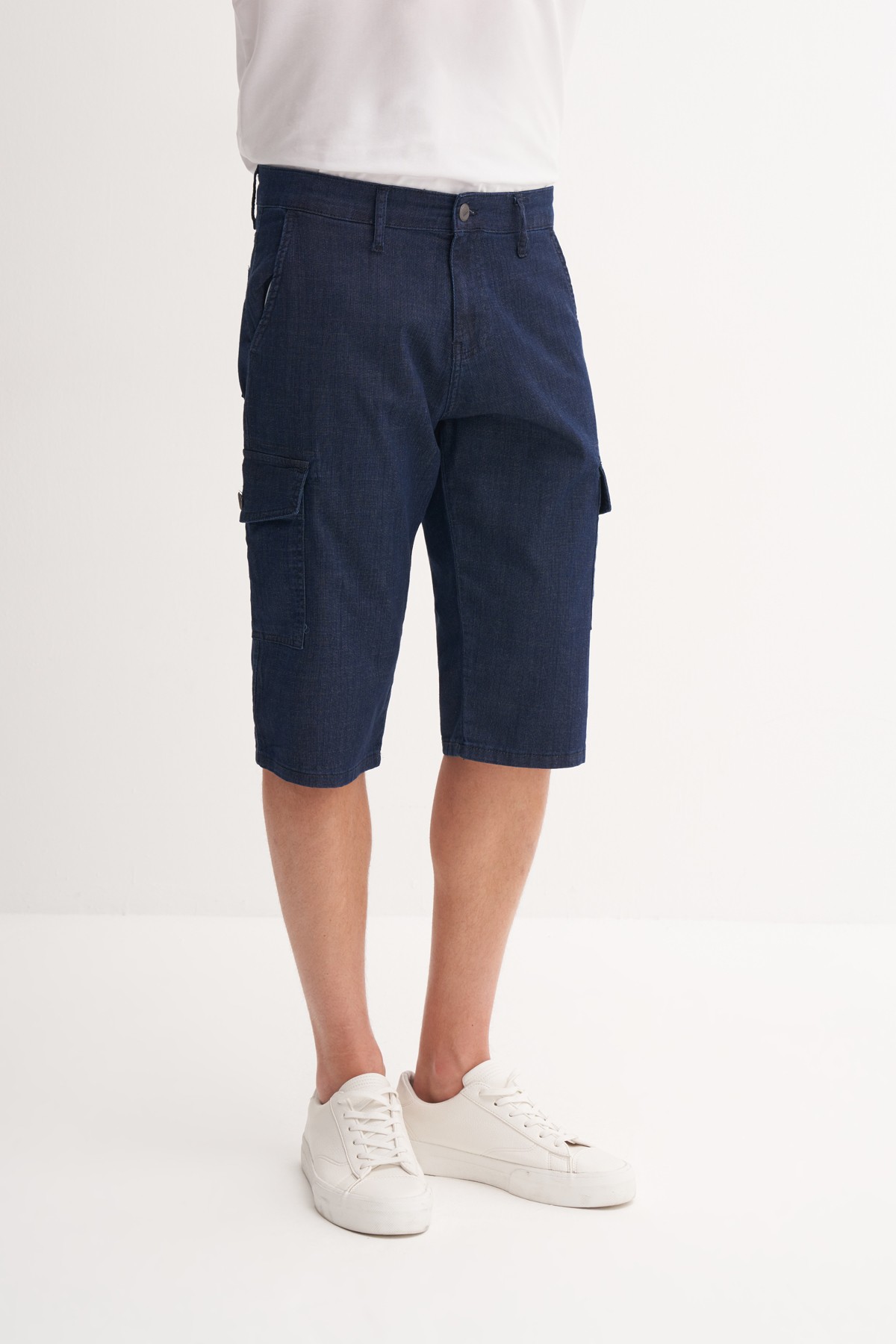 CAZ 6715 KARGO DENIM BERMUDA