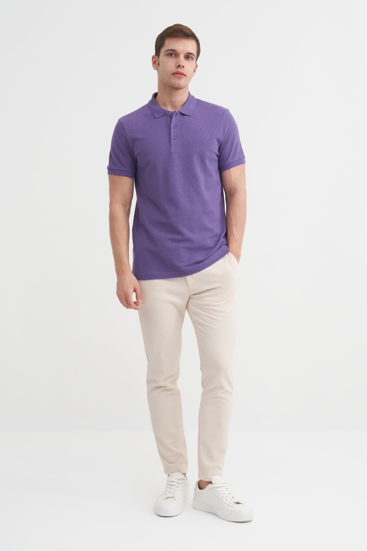 CAZ 4613 POLO PİKE T-SHIRT - K.MOR