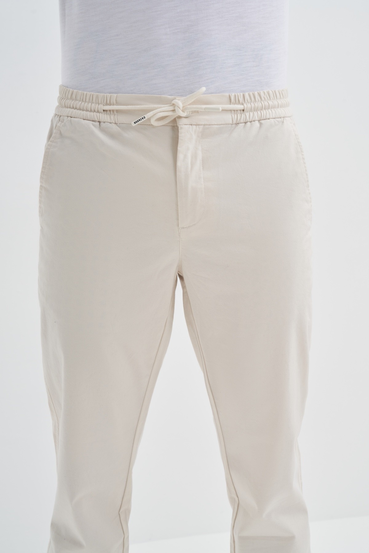 Jogger Gabardin Pantolon Beli Bağcıklı Cepli Lastikli Paça 0004
