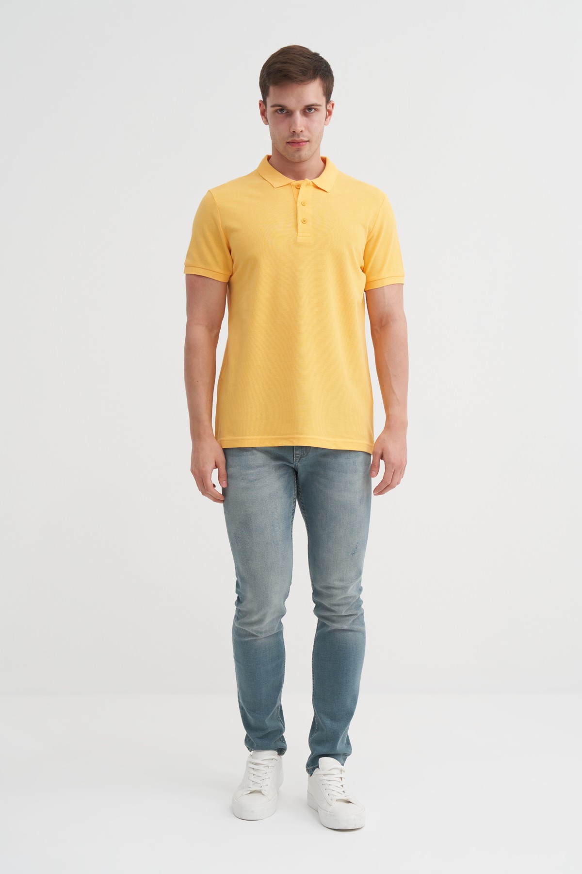 CAZ 4613 POLO PİKE T-SHIRT - HARDAL