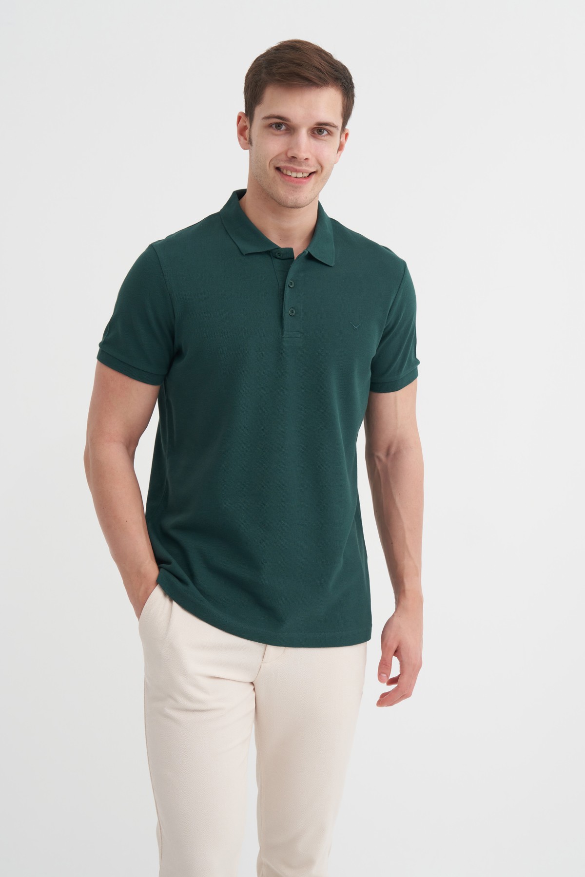 CAZ 4613 POLO PİKE T-SHIRT - HUNTER