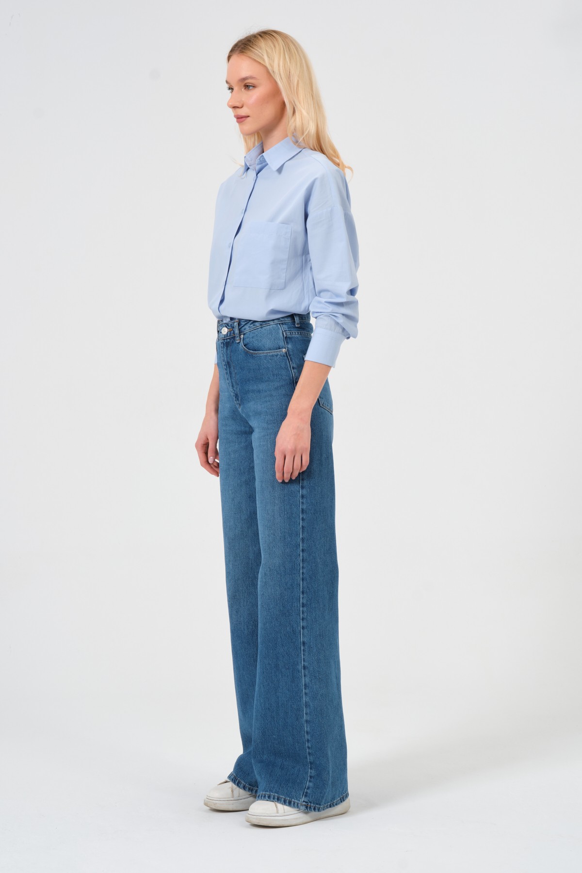 %100 pamuk poplin oversize gömlek