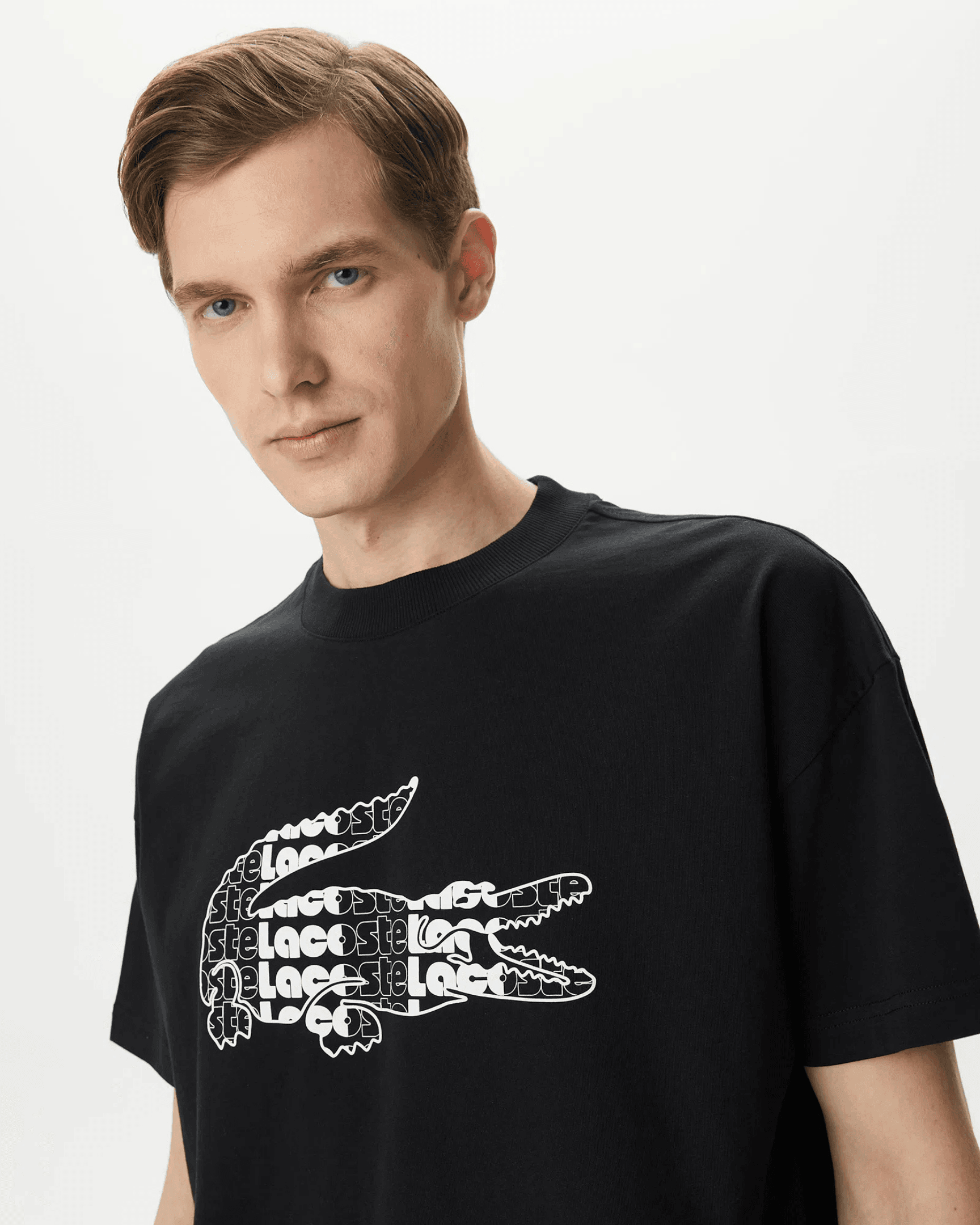 Relaxed Fit Bisiklet Yaka Tshirt