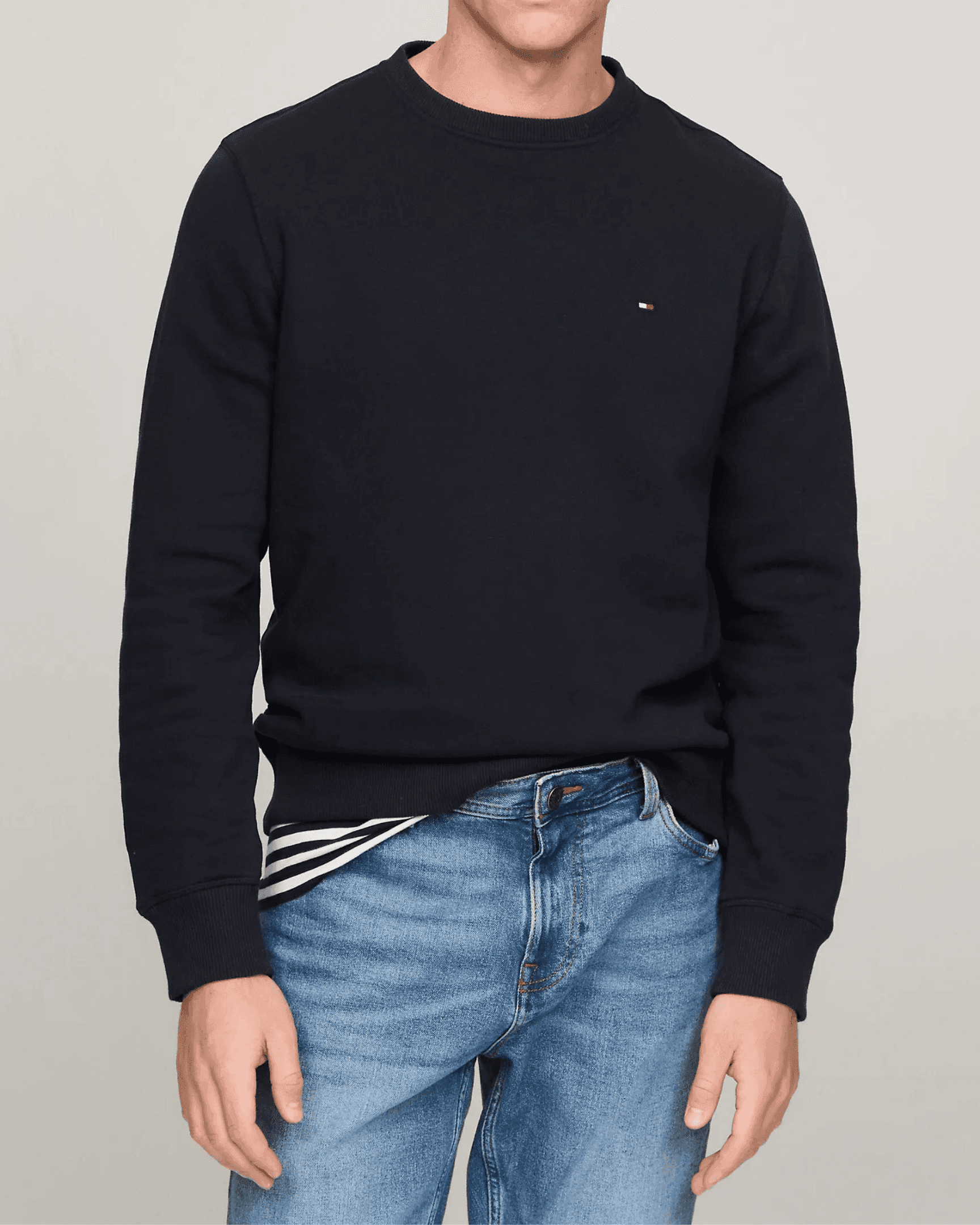 Solid Crewneck Sweatshirt