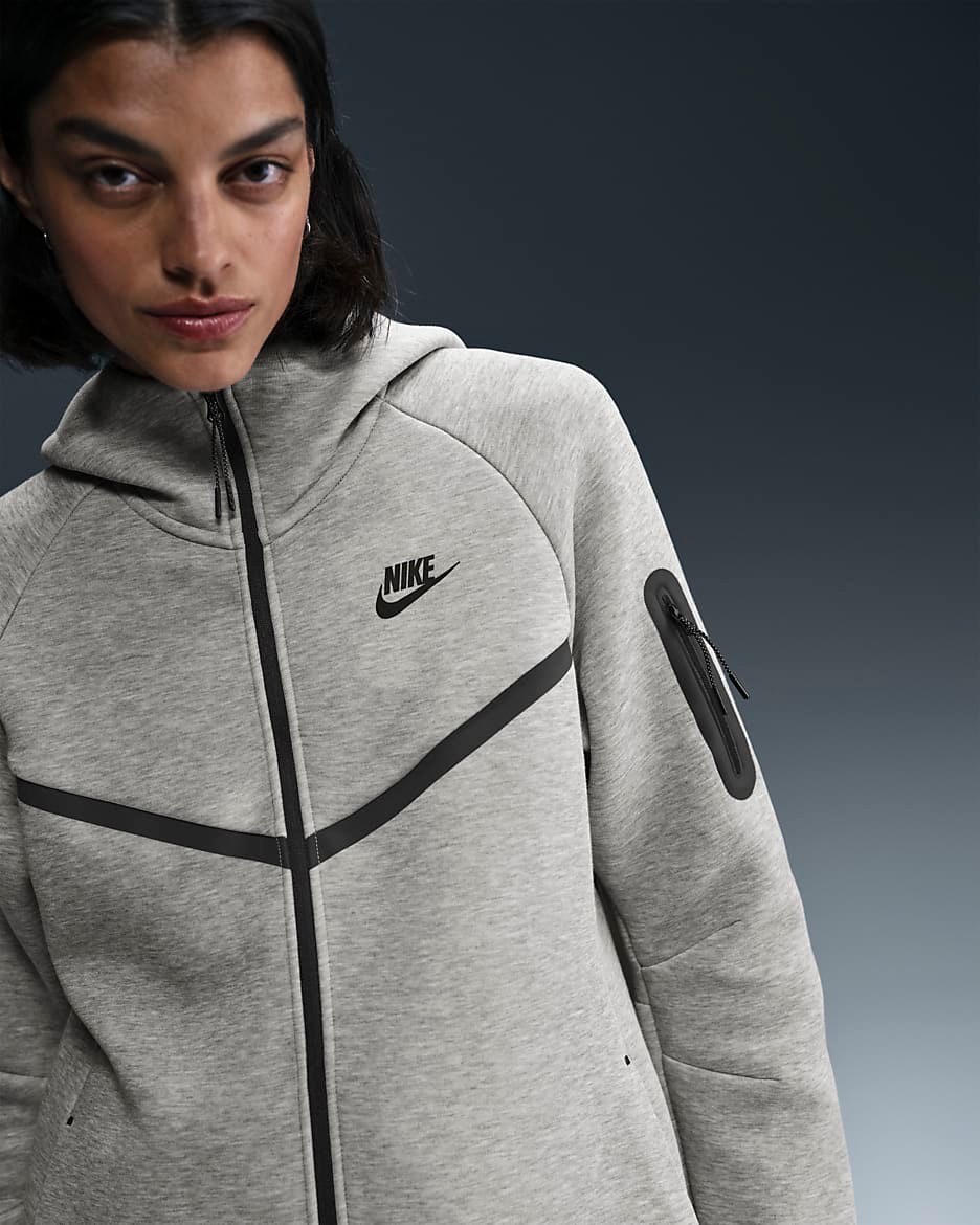 Tech Fleece Full-Zip Hoodie - Gri