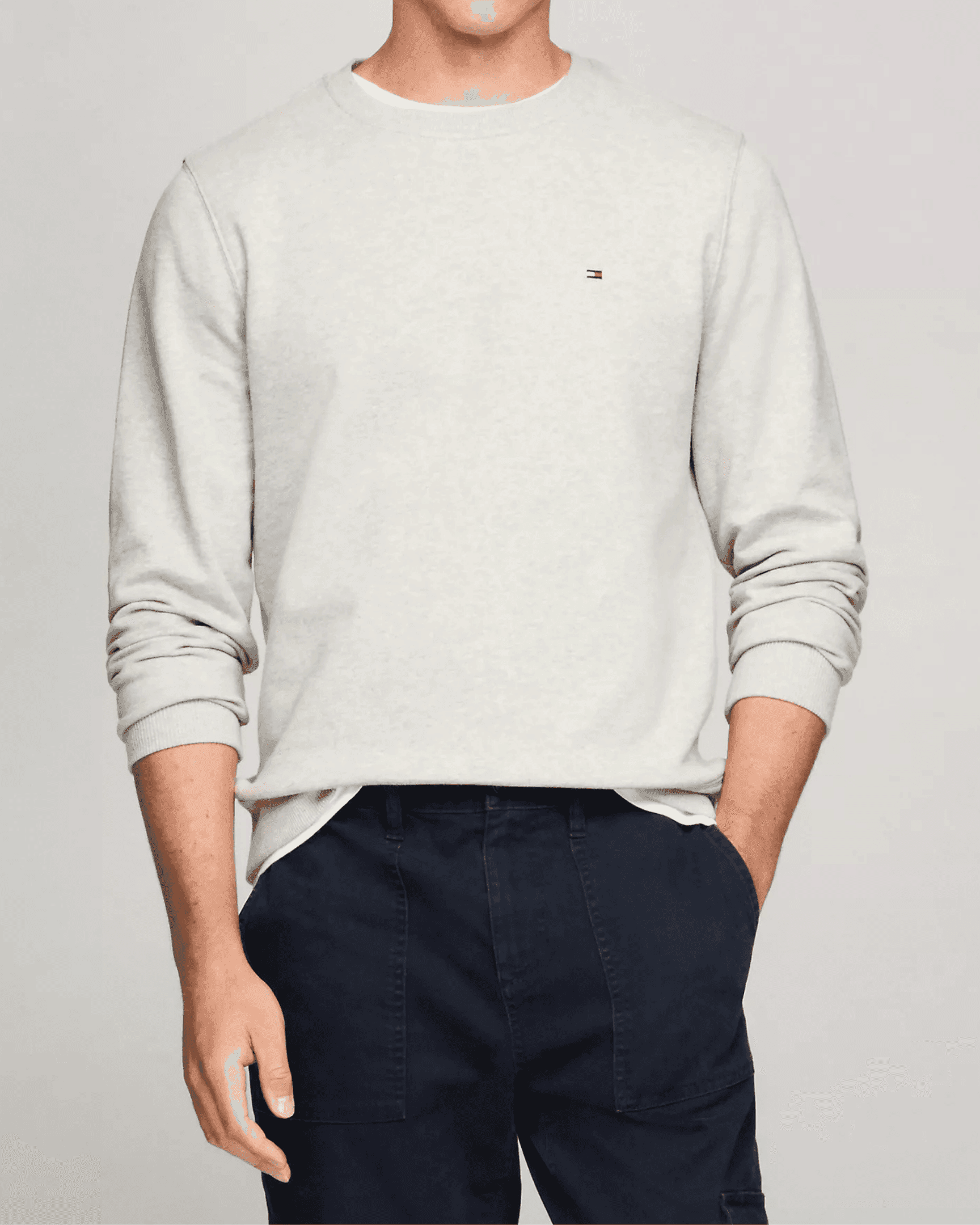 Solid Crewneck Sweatshirt