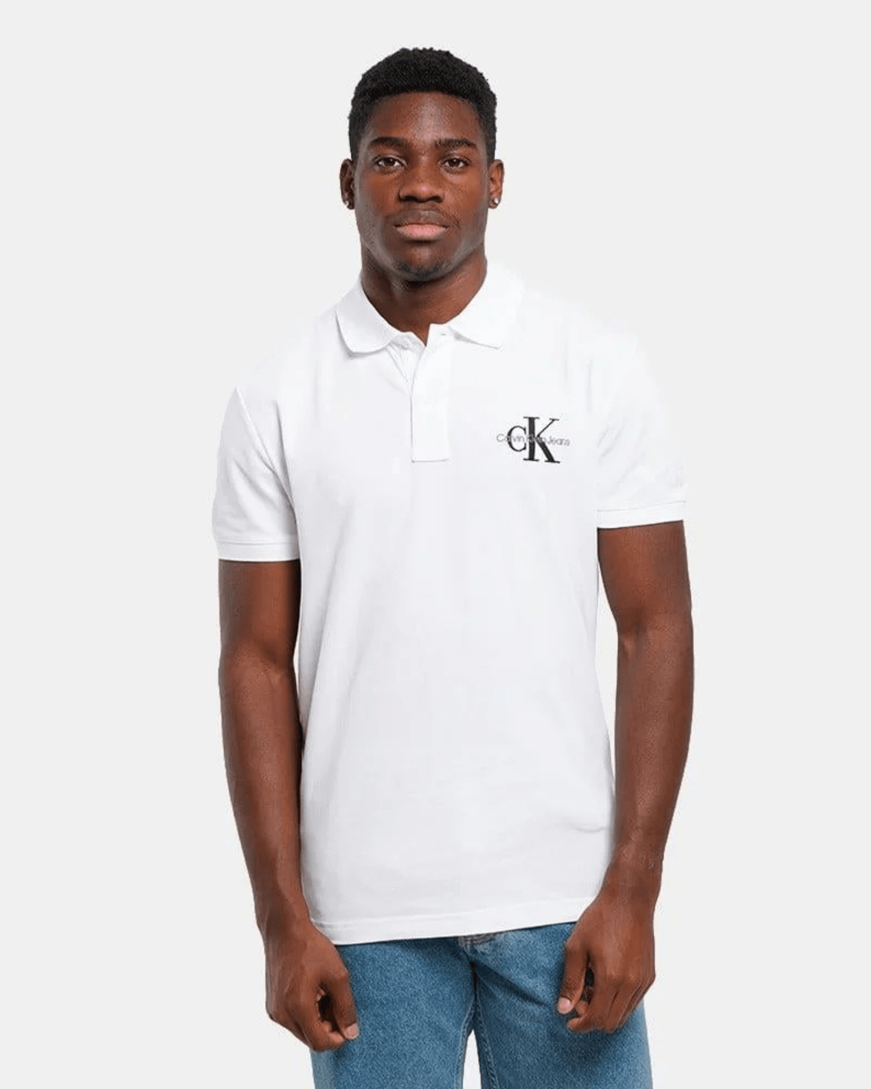 Monologo Erkek Polo T-Shirt - Beyaz