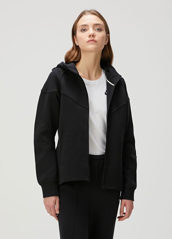 Kadın Tech Fleece Windrunner Siyah Takım
