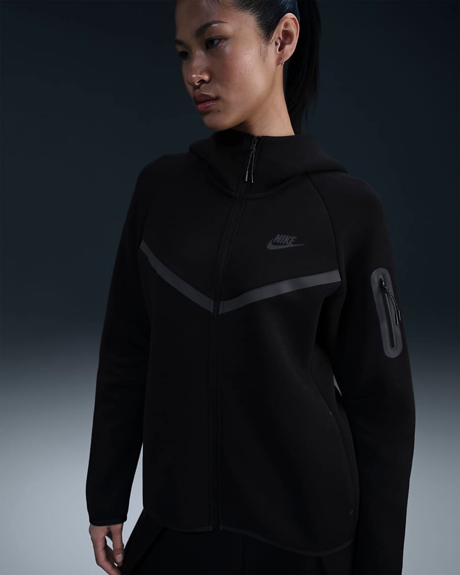 Tech Fleece Full-Zip Hoodie - Siyah