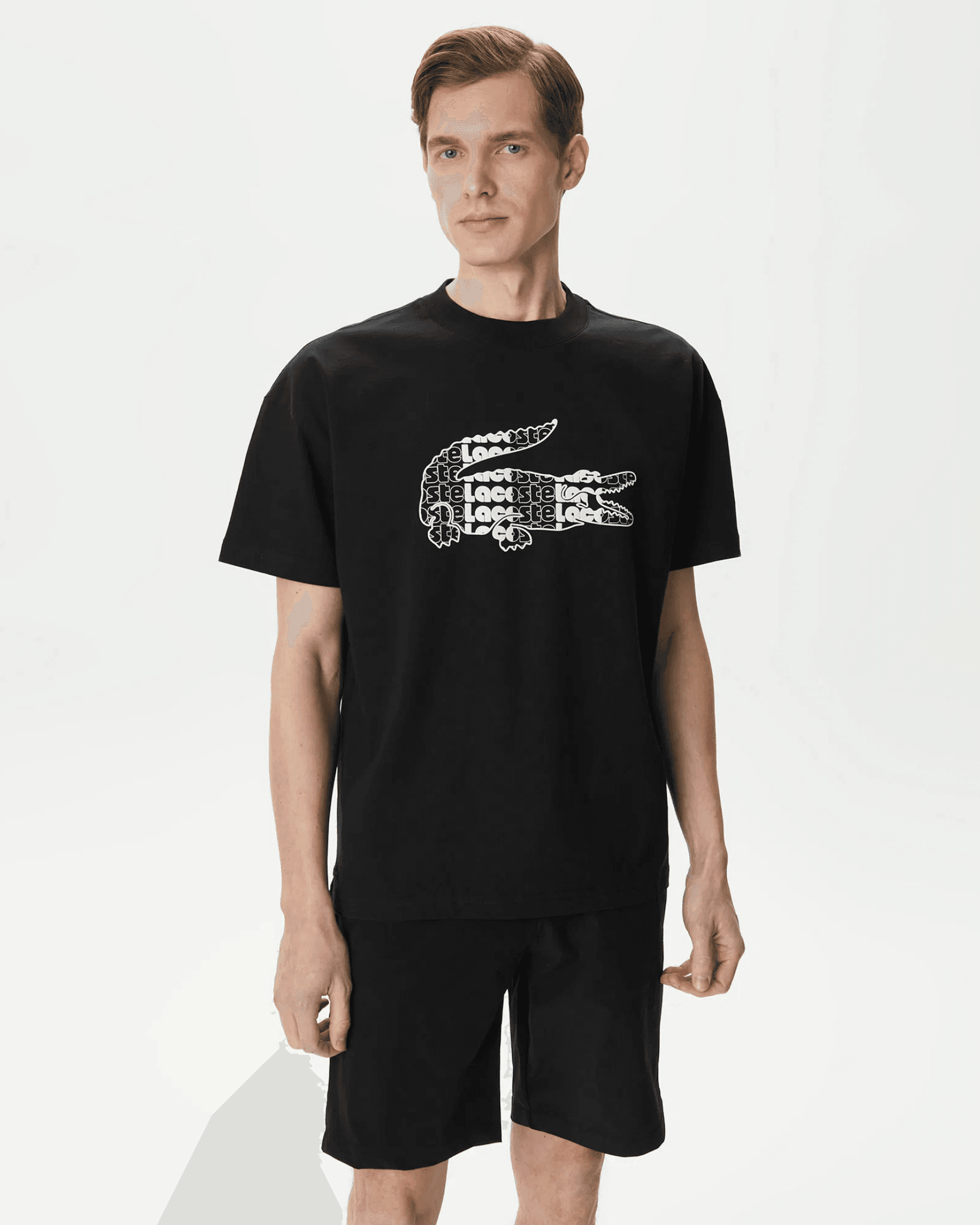 Relaxed Fit Bisiklet Yaka Tshirt