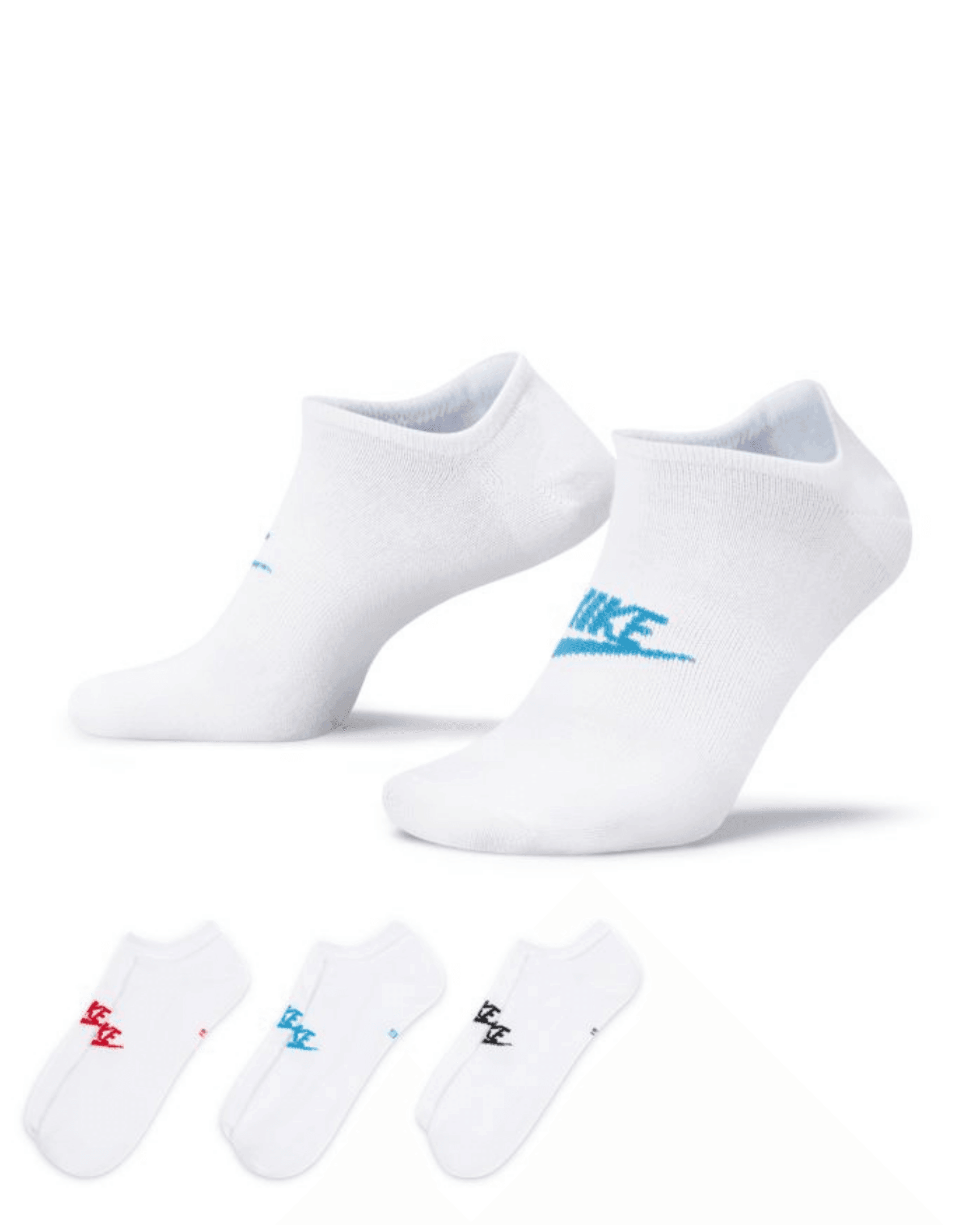 Sportswear Everyday Essential No-Show Çoraplar (3 Çift) - Multi