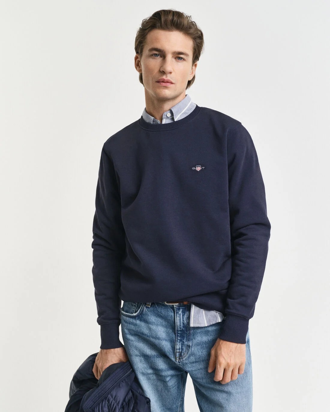 Classic Fit Organik Pamuk Sweat - Lacivert