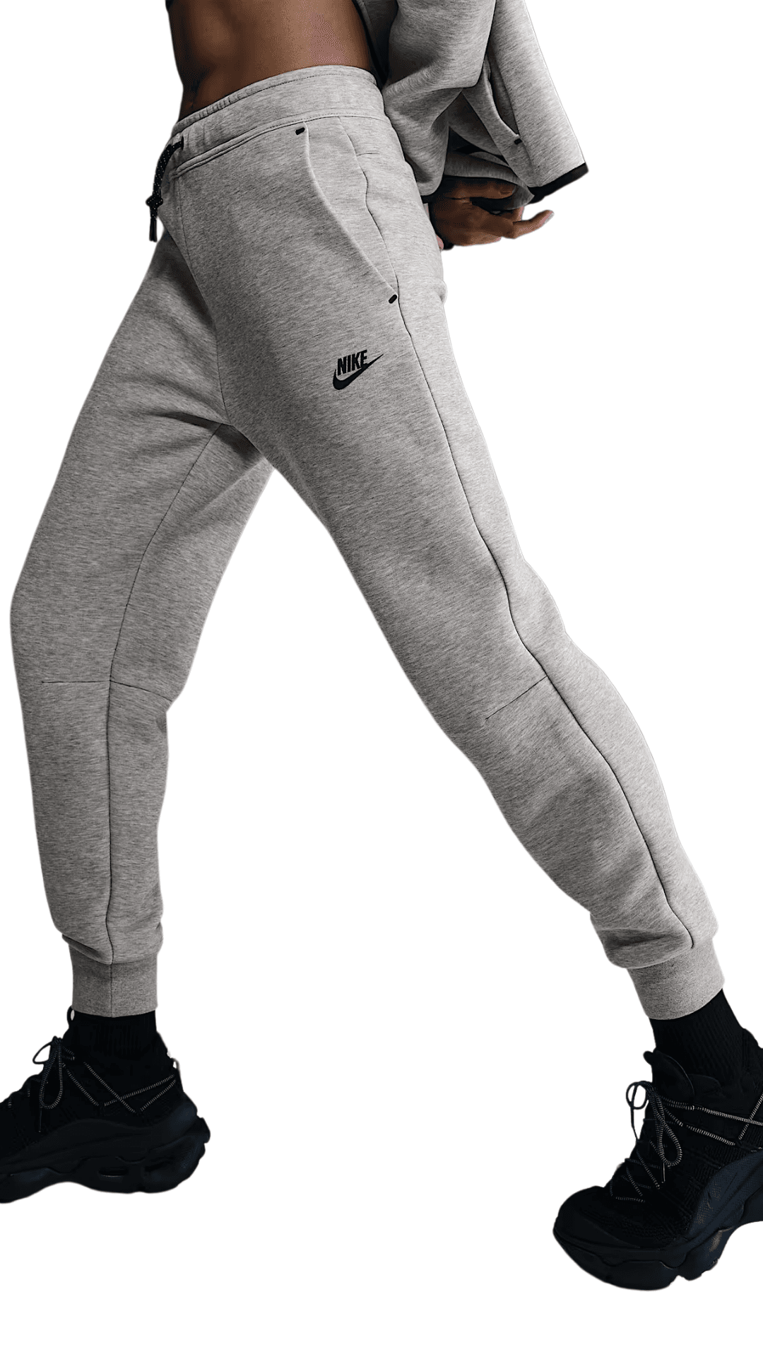 Kadın Tech Fleece  Takım Siyah Gri 