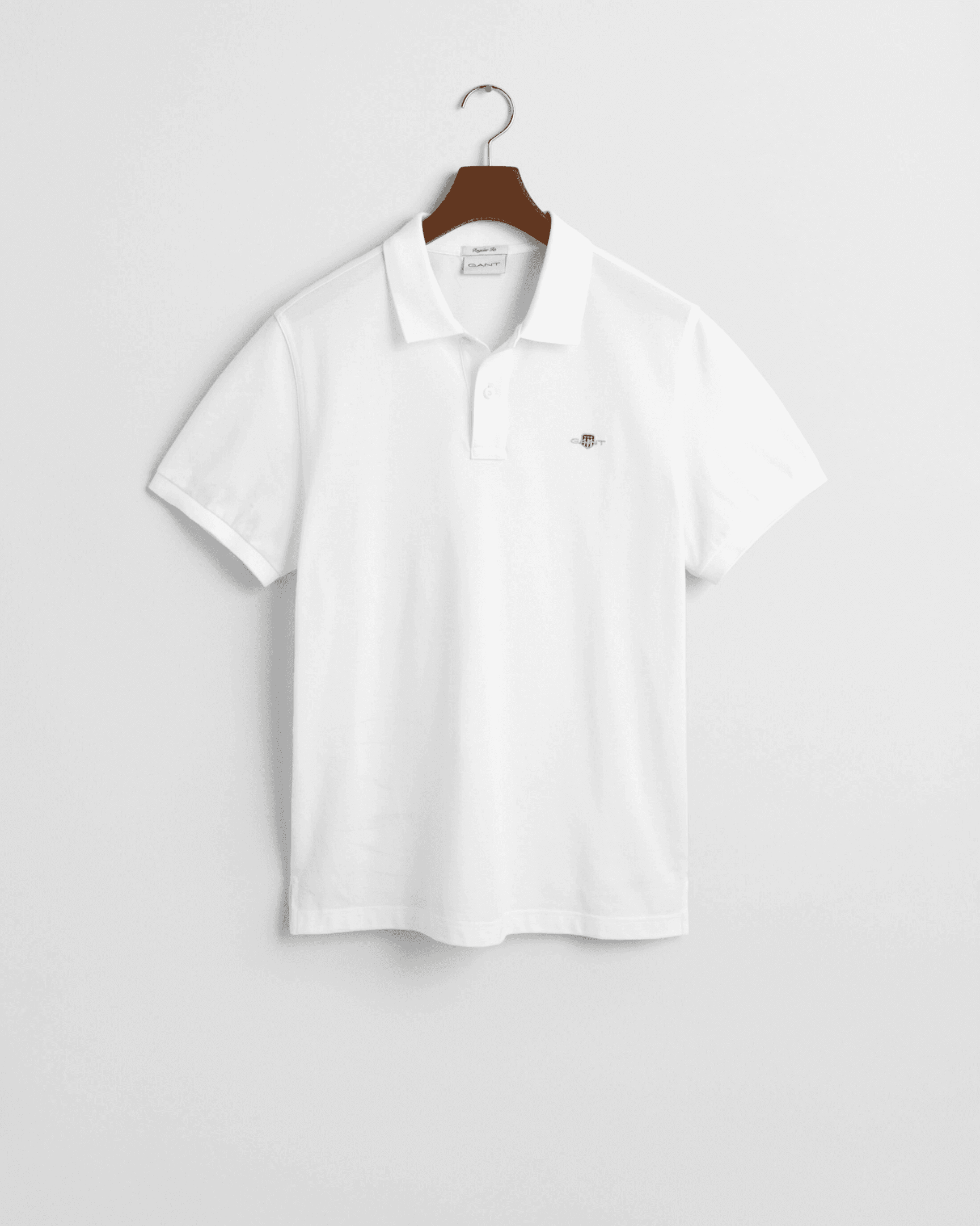 Shield Piqué Polo Tişört - Beyaz