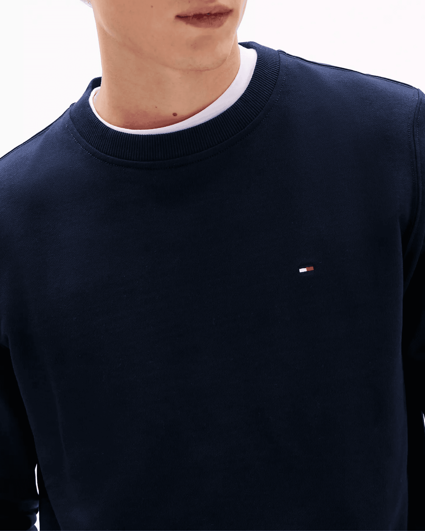 Solid Crewneck Sweatshirt