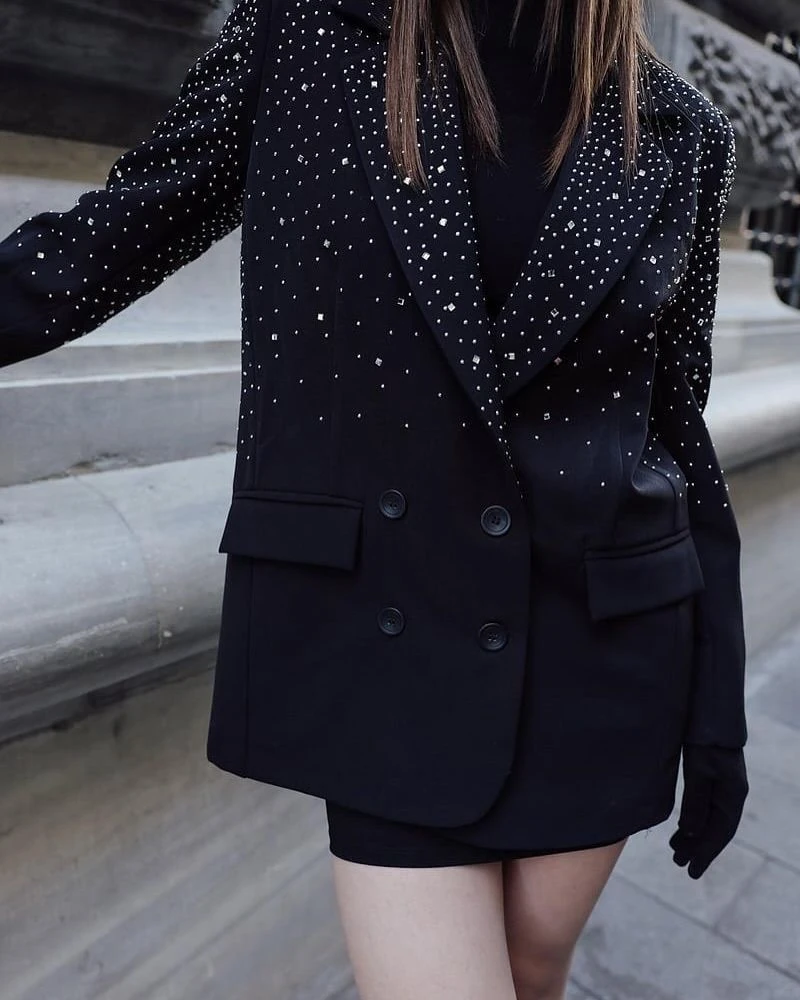 Taşlı Blazer Ceket