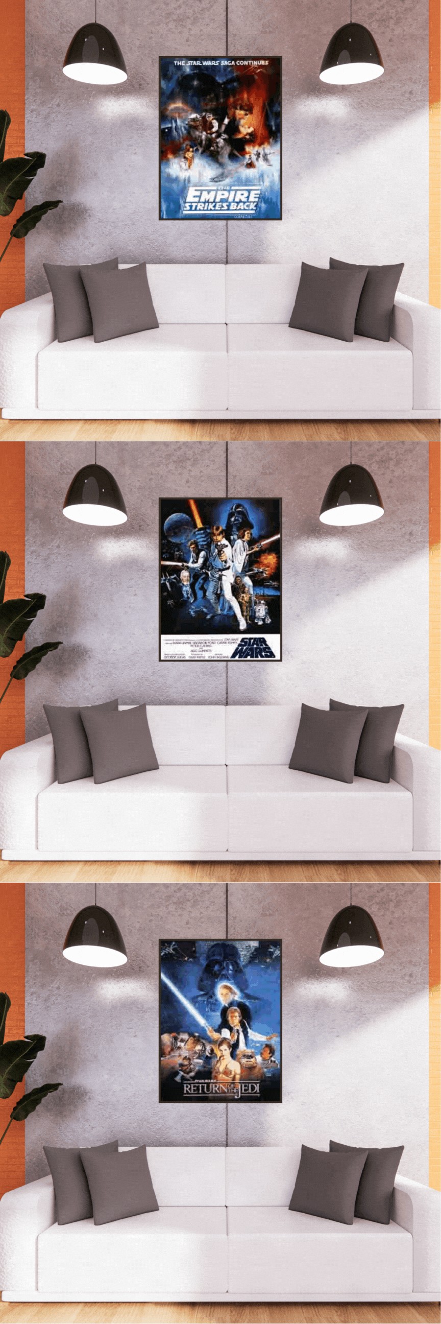 3D Triple Transition Starwars Lenticular Poster