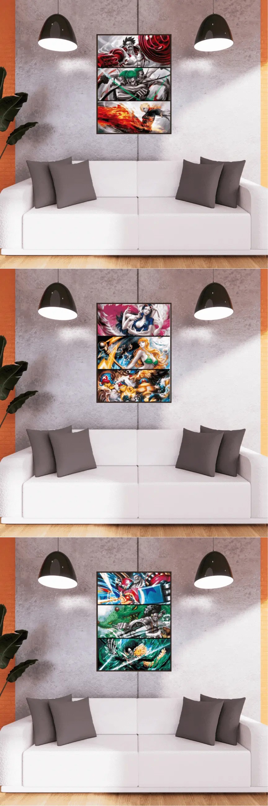 3D Triple Transition One Piece Lenticular Poster