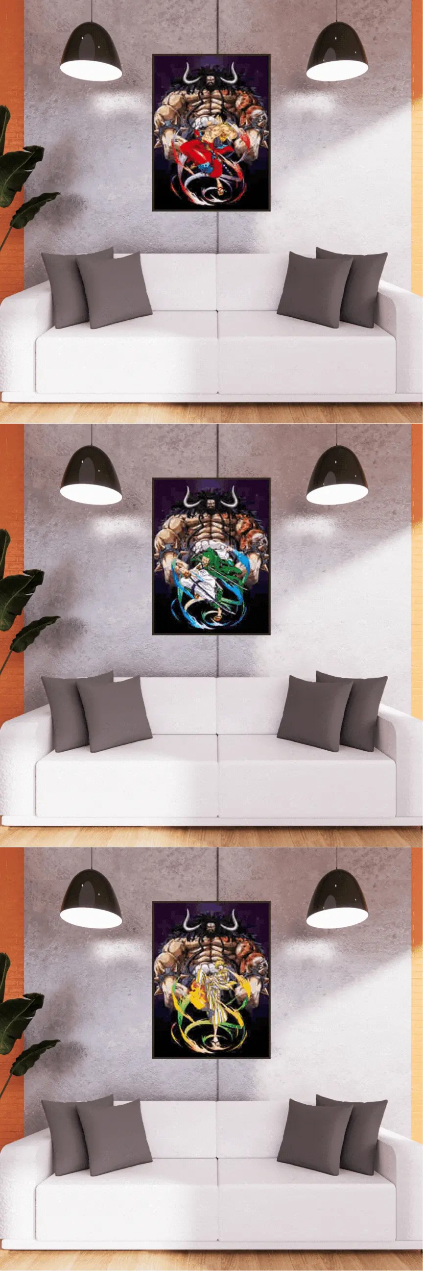 3D Triple Transition One Piece Lenticular Poster