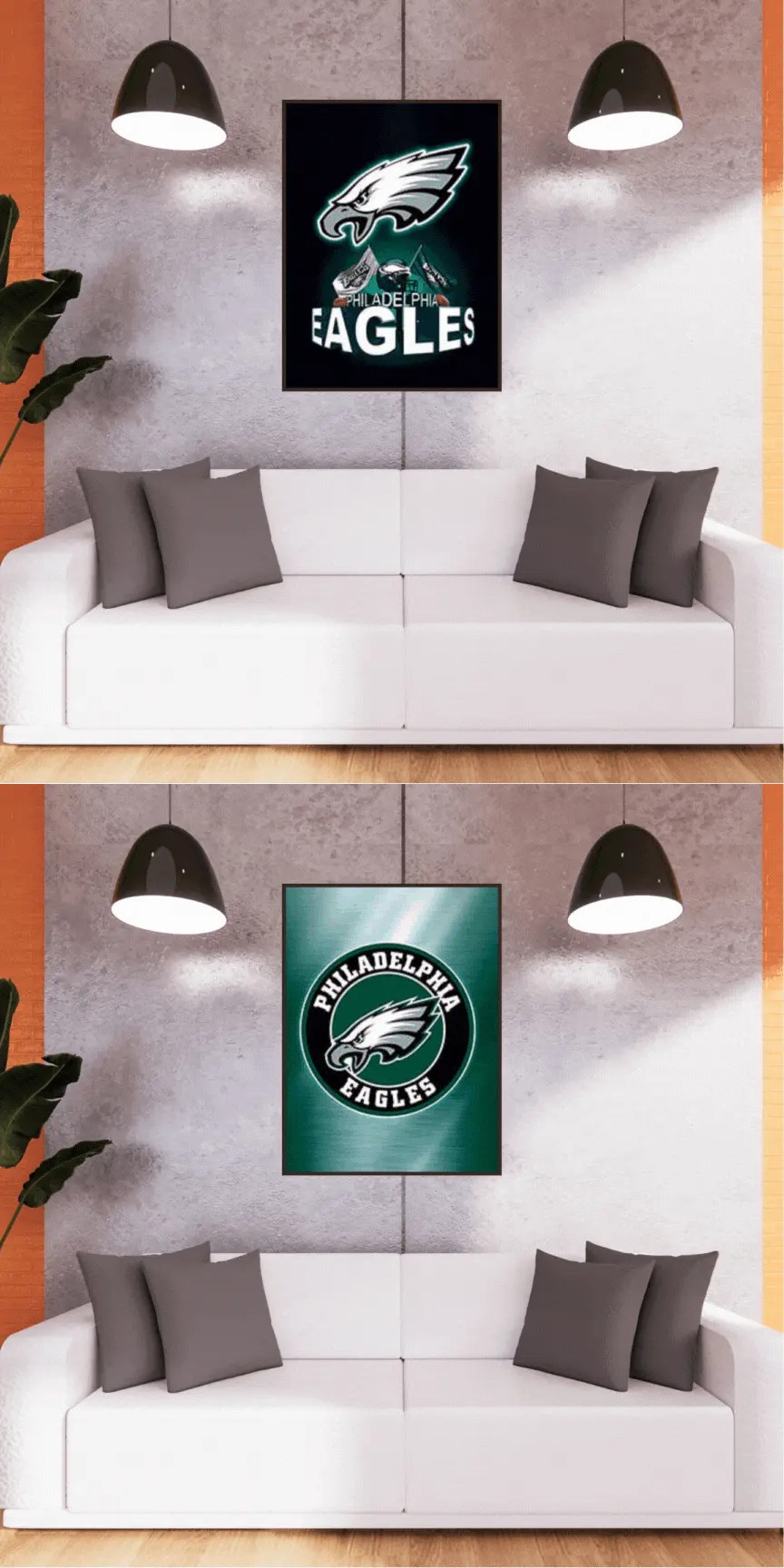 3D Triple Transition Philadelphia Eagles Lenticular Poster