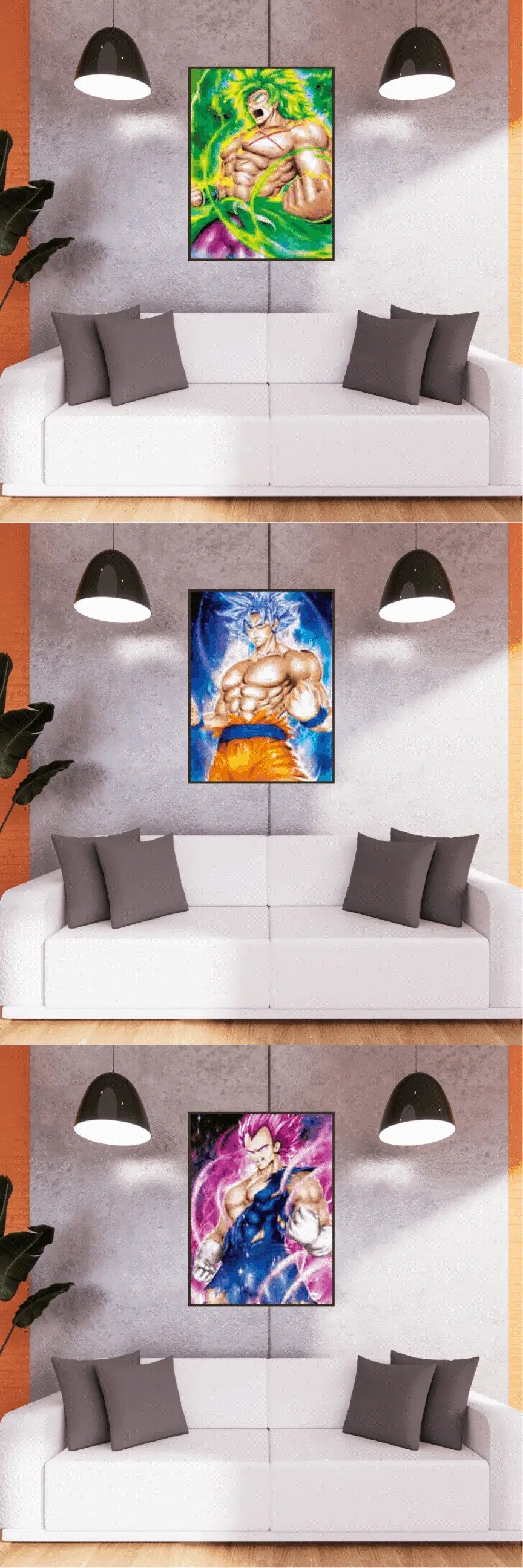 3D Triple Transition Dragon Ball Z Lenticular Poster