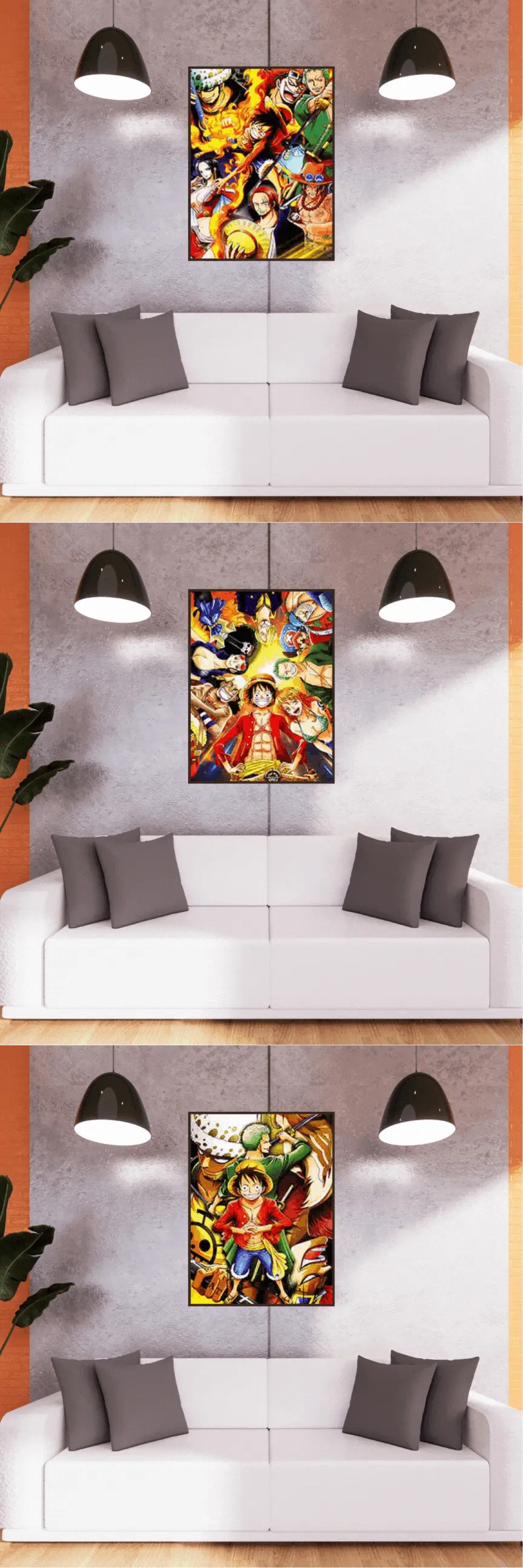 3D Triple Transition One Piece Lenticular Poster