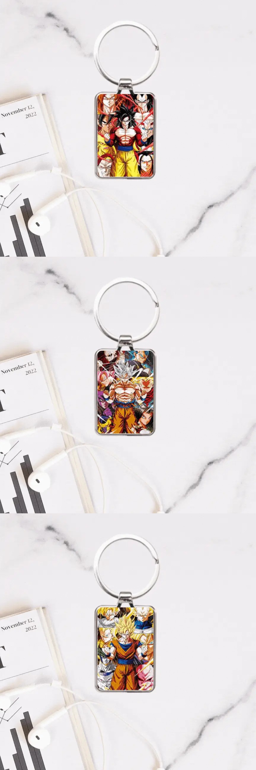 3D Triple Transition Dragon Ball Keychain