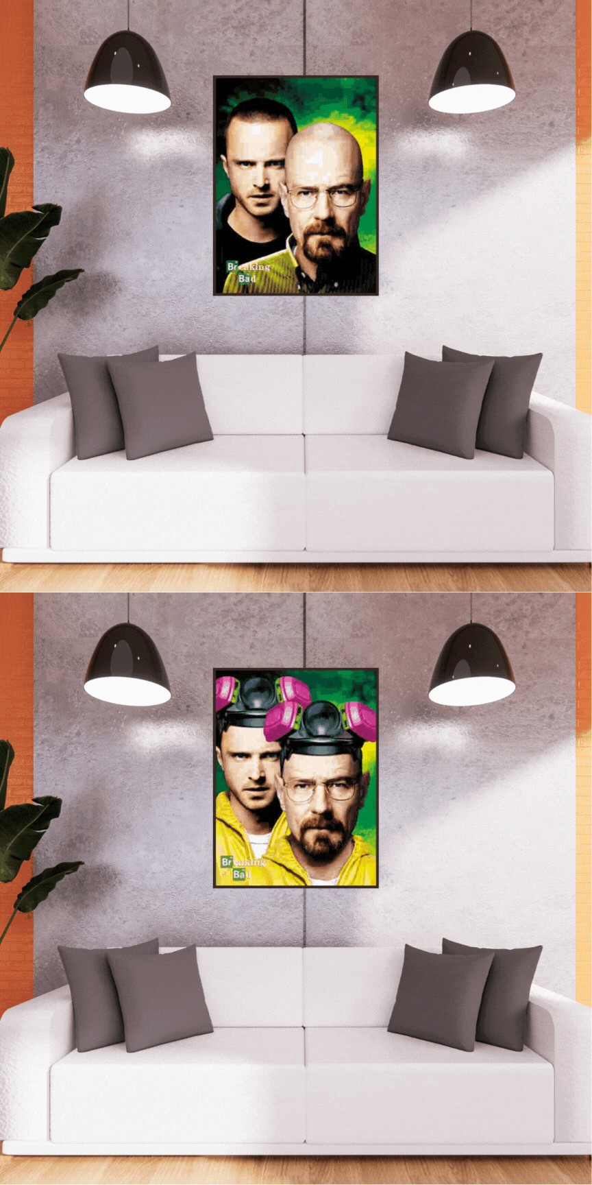 3D Triple Transition Breaking Bad Lenticular Poster